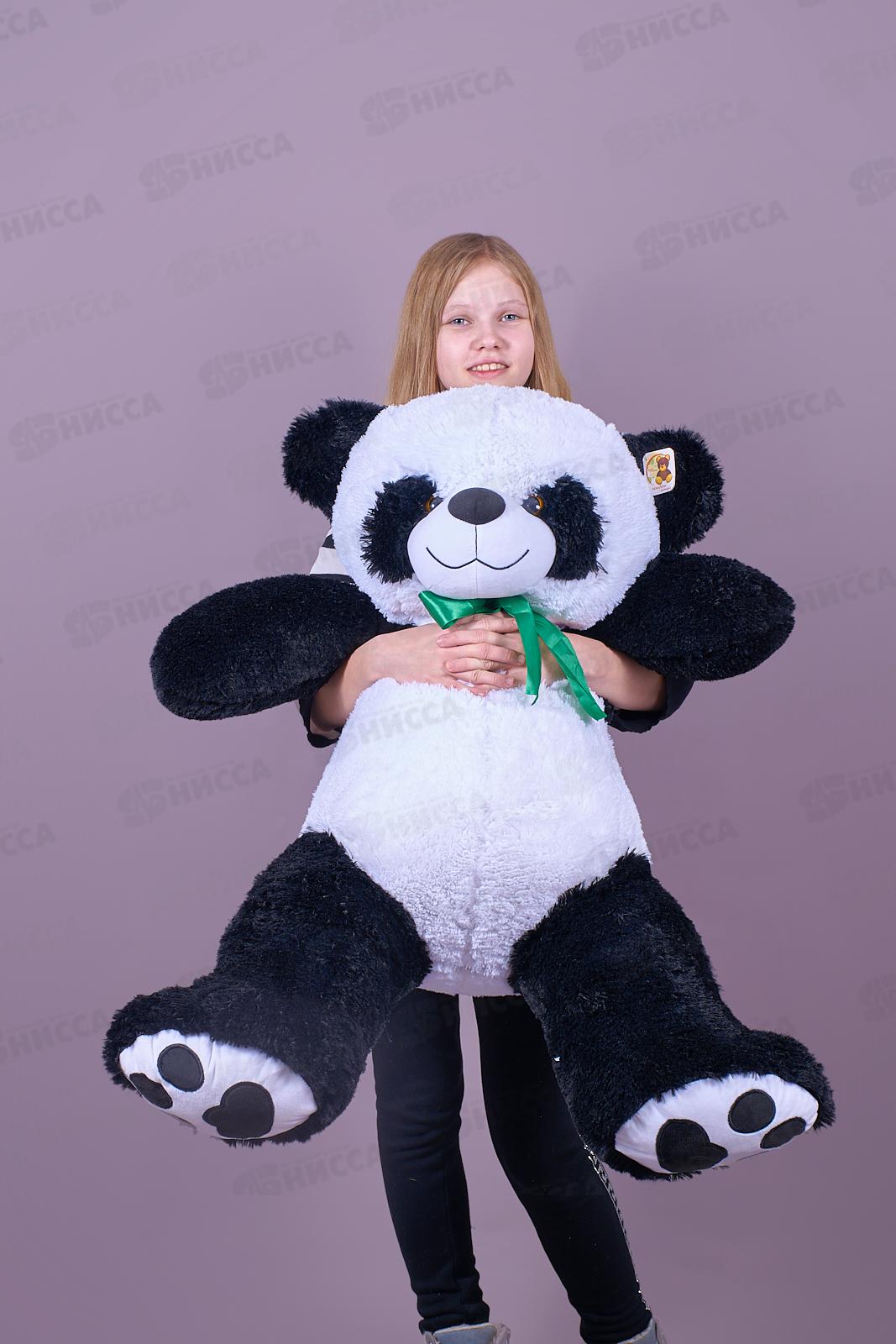 Панда Чика 70см, черно-белый, с лентой, ПЧ-100  Мила