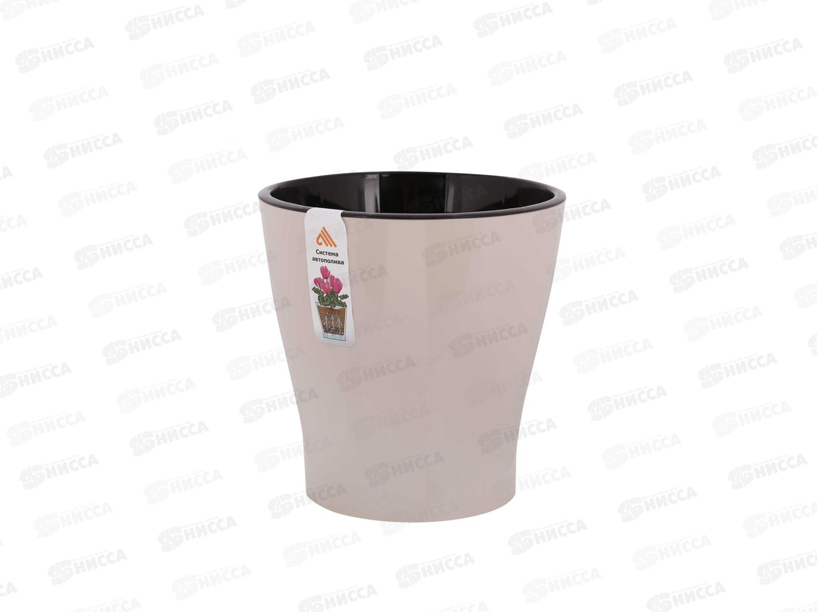 Горшок цветочный &quotЛея&quot 2,2л двойной (бежевый) *20 М7937