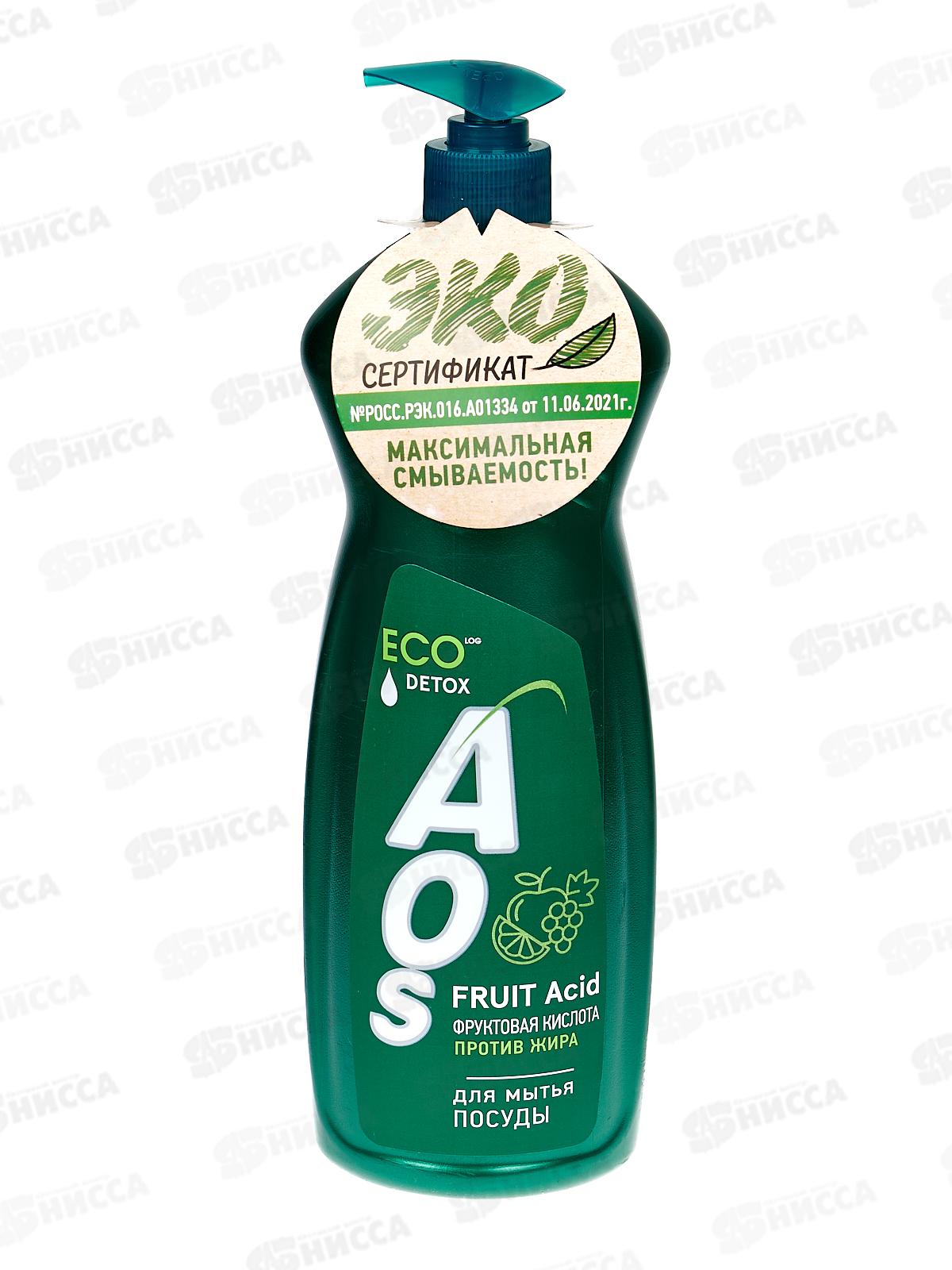 АОС для посуды 900мл с Фруктовыми кислотами *12  /1554-3/1589-3