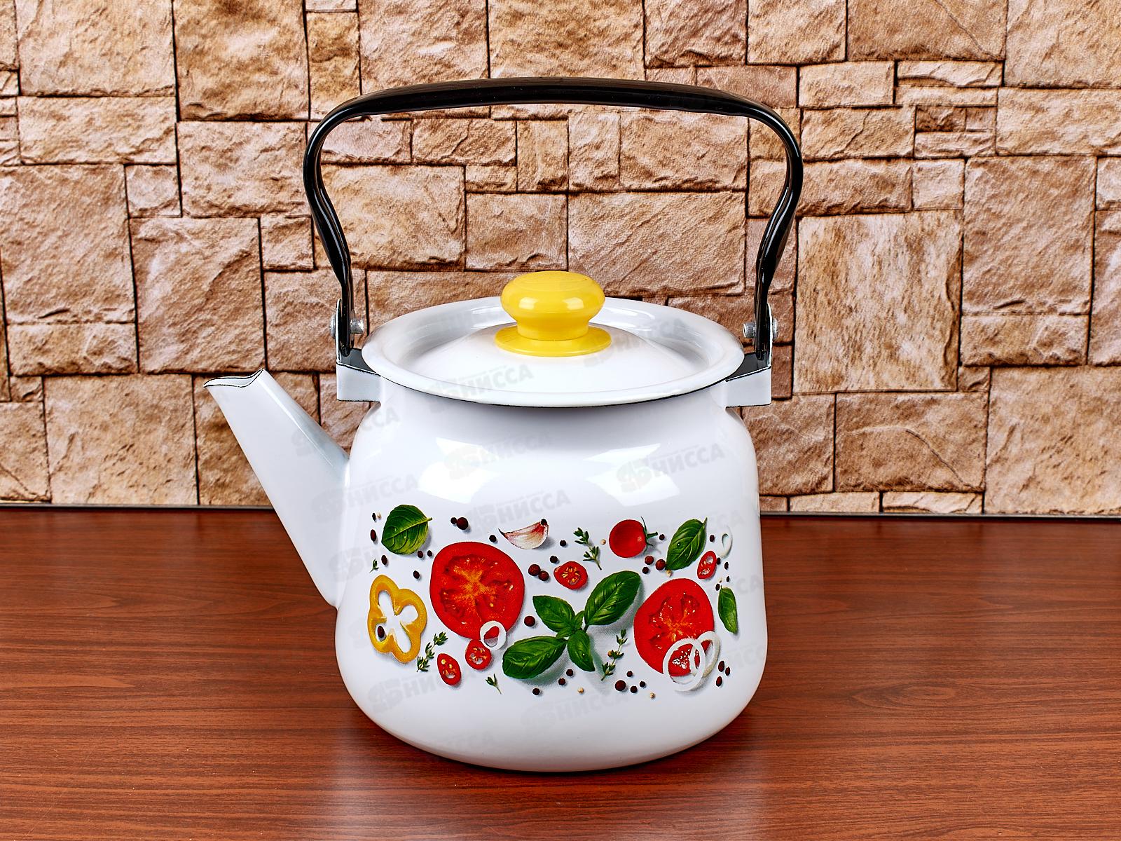 Чайник 2,3л Каприче, белый с пластмассовой кнопкой С2714.3*118