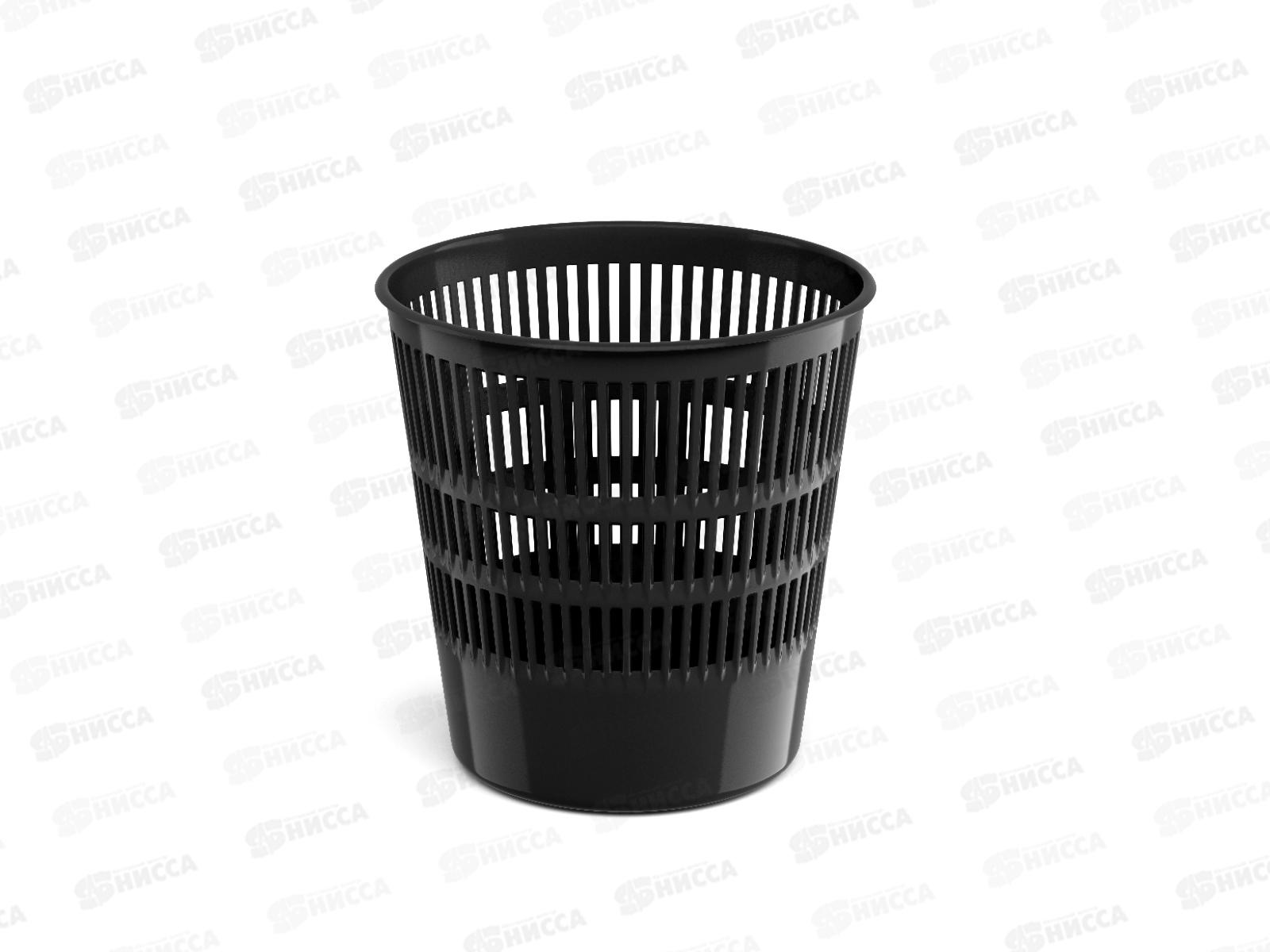 Корзина для бумаг Erich Krause55938 12л сетчатая, черная *20