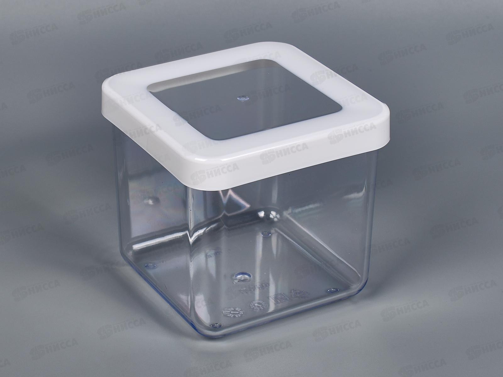 Емкость для сыпучих продуктов 0,65л СТЕП Белый М1291 *12