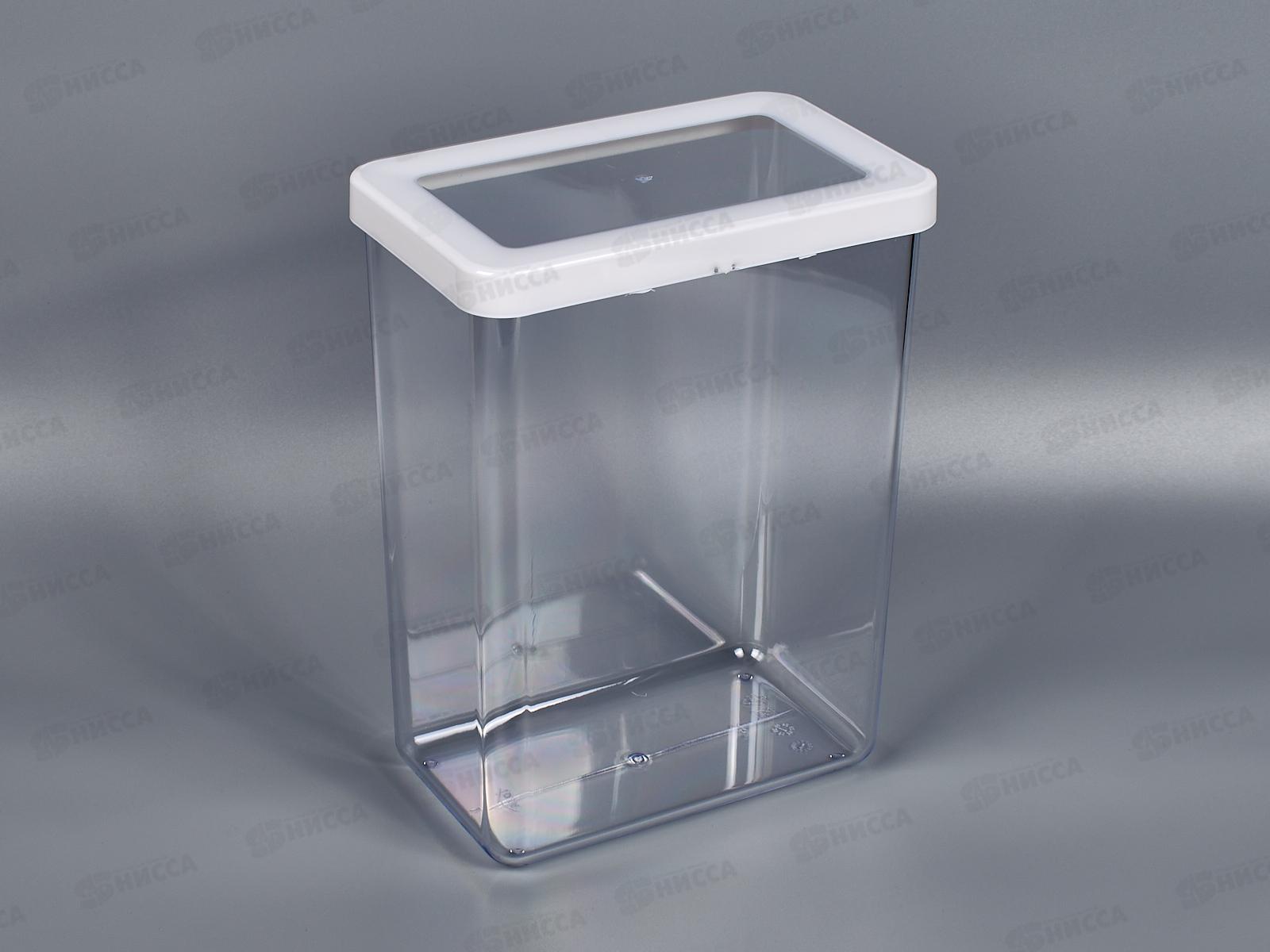 Емкость для сыпучих продуктов 2,5л СТЕП Белый М1298 *12