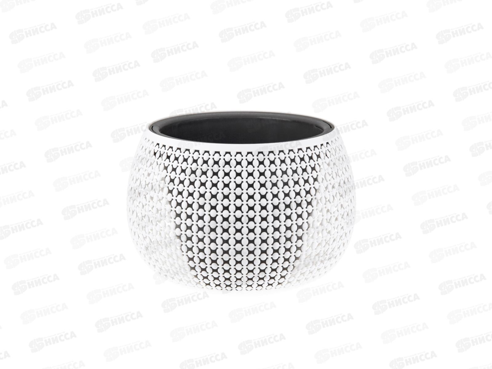 Кашпо  ПИРУЛА D290мм 4л Белый М3101 *4