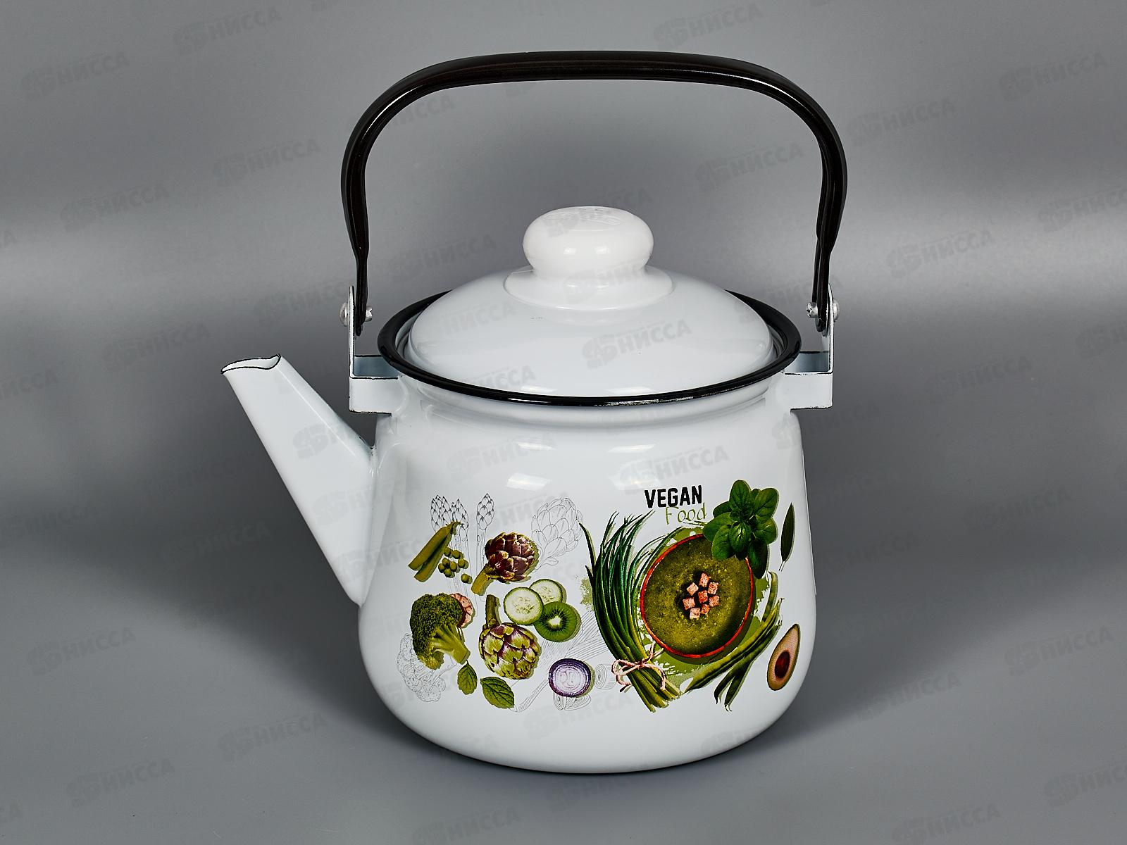 Чайник 2,5л с рисунком 01-2711/4 Веган *4
