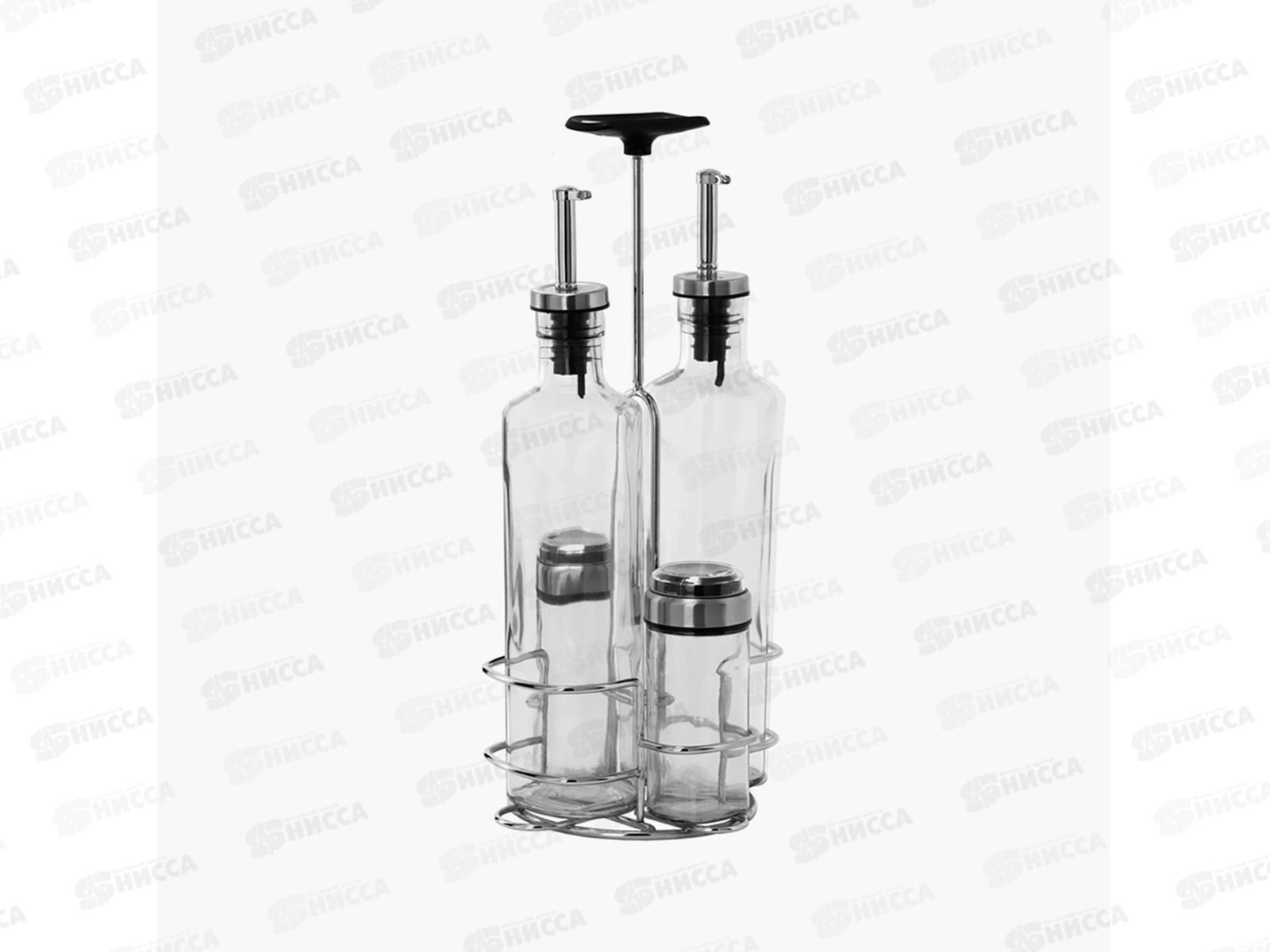 Набор бутылок для масла, уксуса и ёмкостей для специй, 5пр., NADOBA, серия PETRA 741015