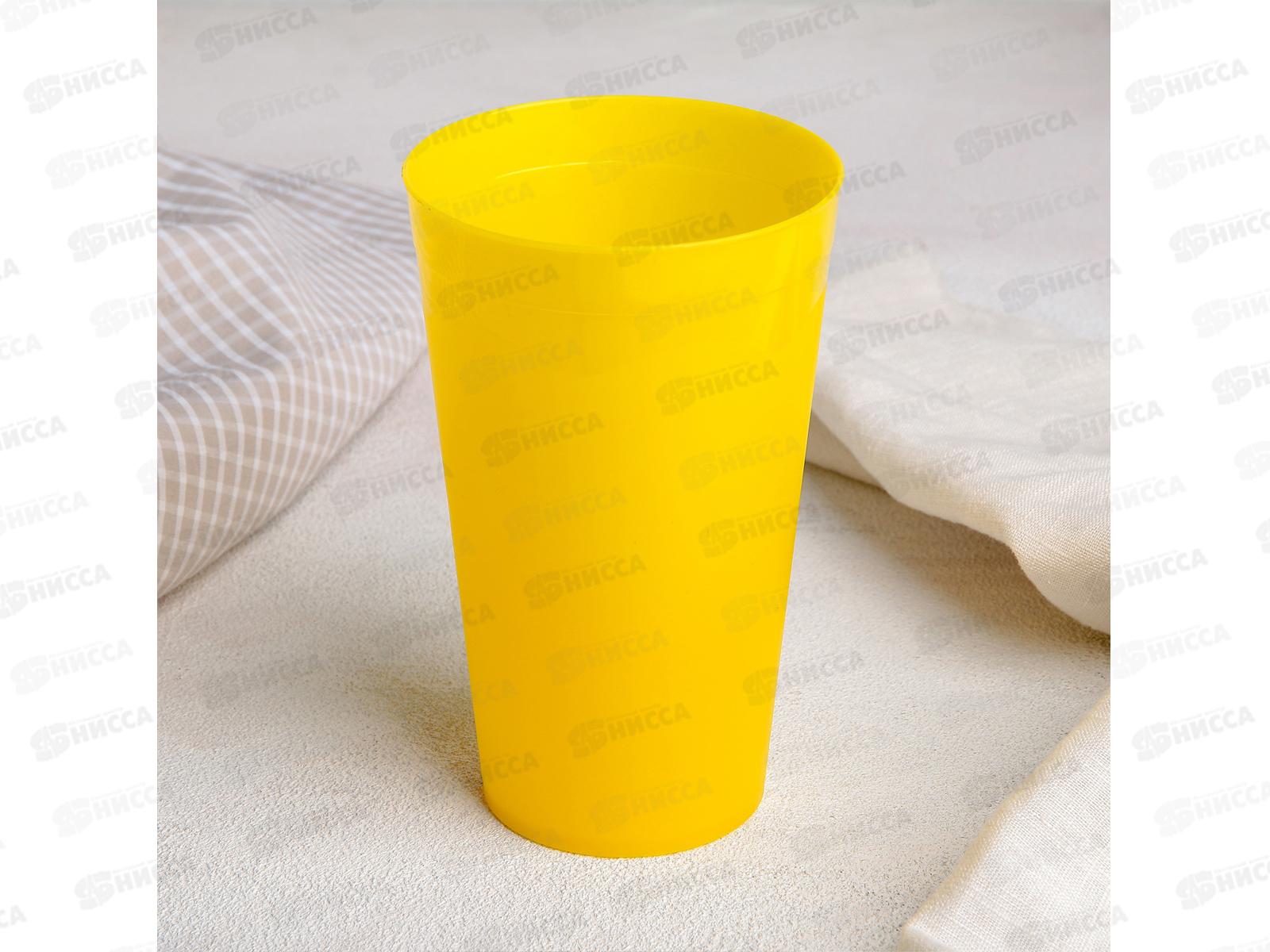 Набор стаканов 0,4л (3шт) желтый (Ангора) *30