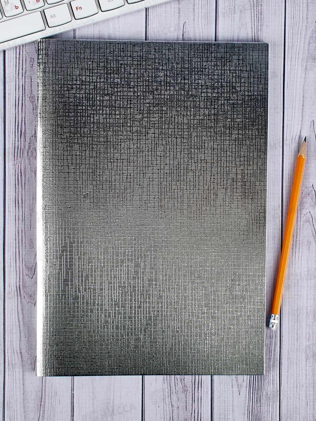 Тетрадь 96листов клетка Hatber бумвинил METALLIC Серебро А4*25