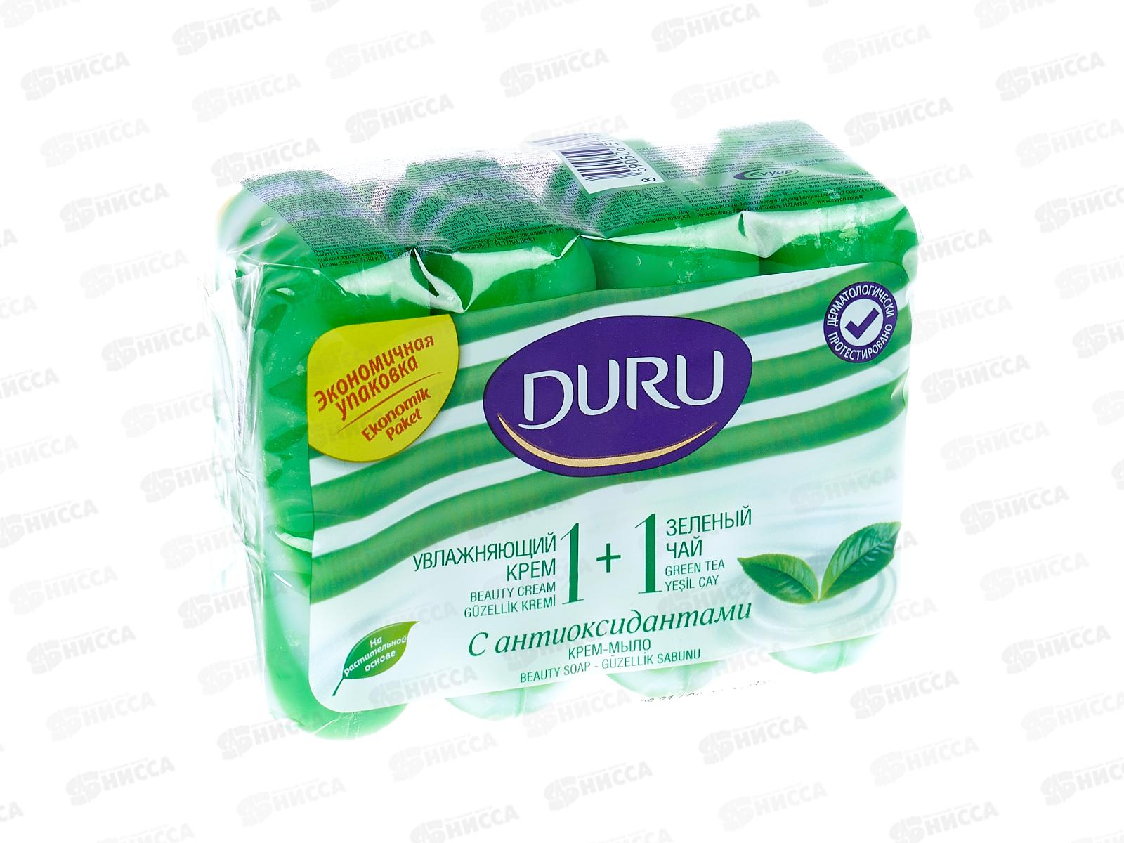 ДУРУ крем-мыло 4*80г зелёный чай *12