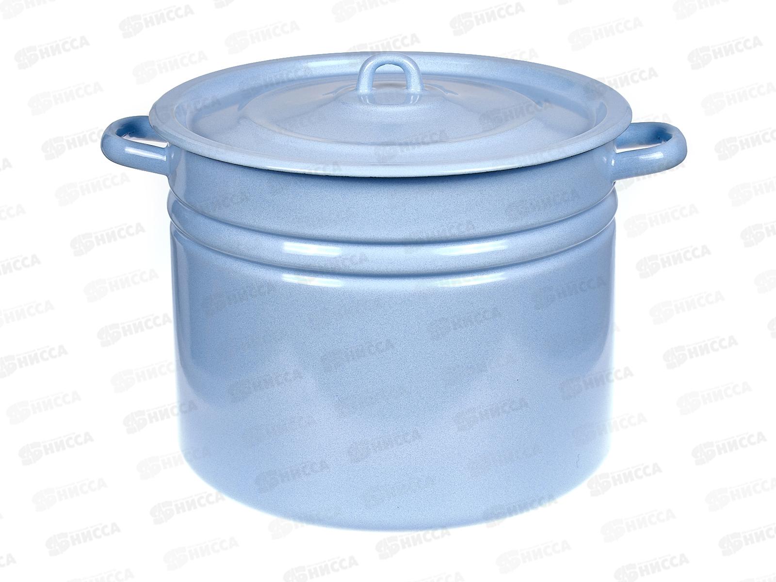 Кастрюля 14,0л цилиндрическая серо-голубая С41626.СГ