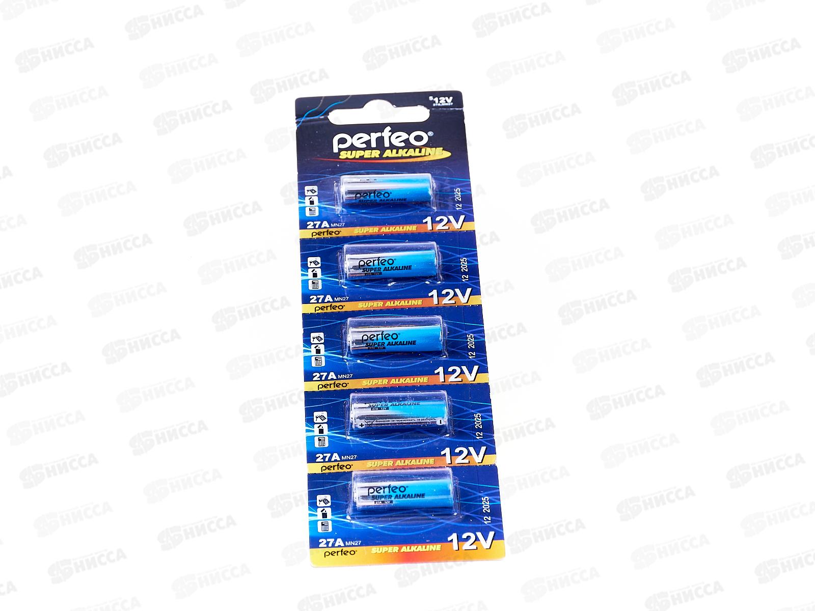 Батарейки Perfeo 27AE/5BL Super Alkaline *5/70
