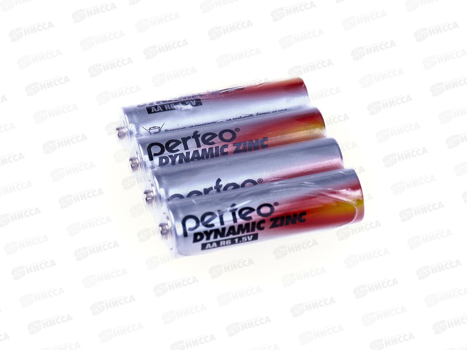 Батарейки Perfeo R06 4SH Dynamic Zinc *4/60/1200