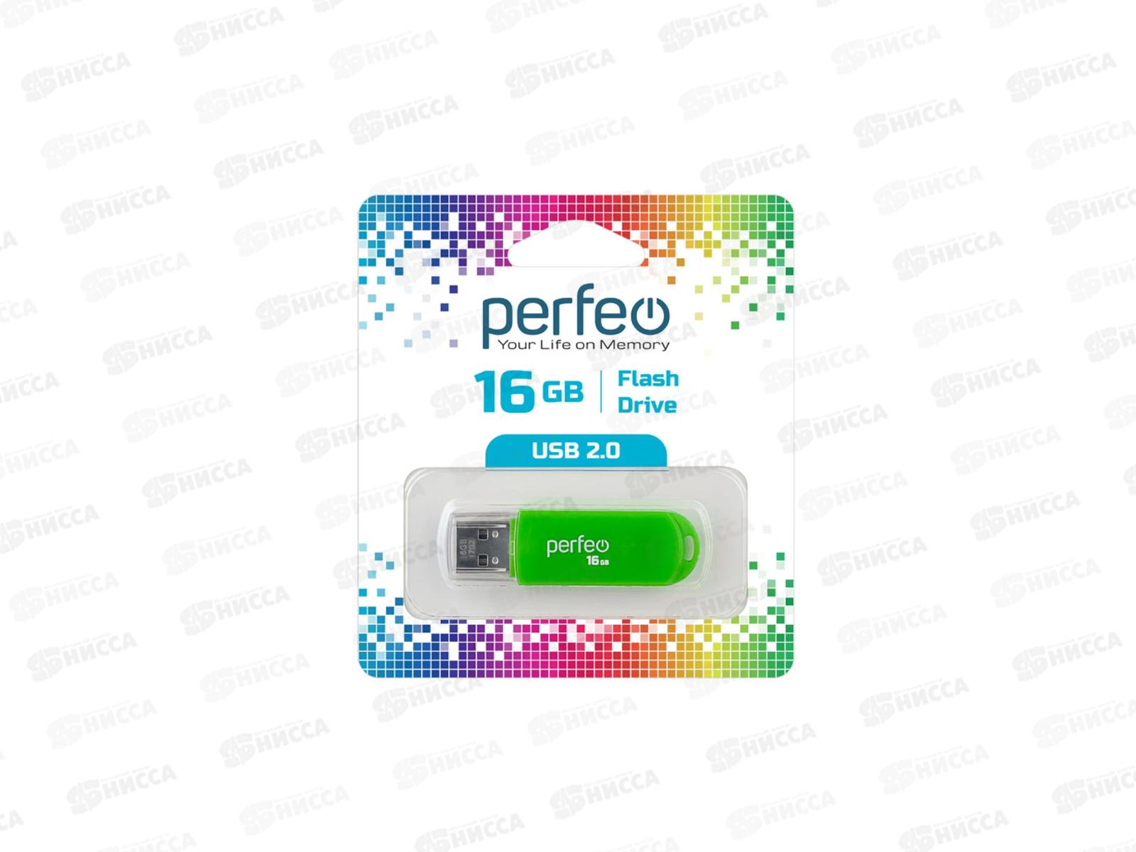 Флэш-карта Perfeo USB 16GB C03 Green