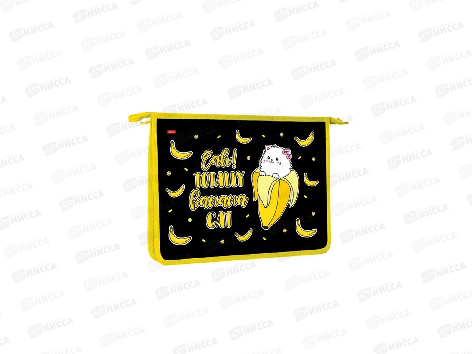 Папка для тетрадей Hatber А4 Banana-cat 22030