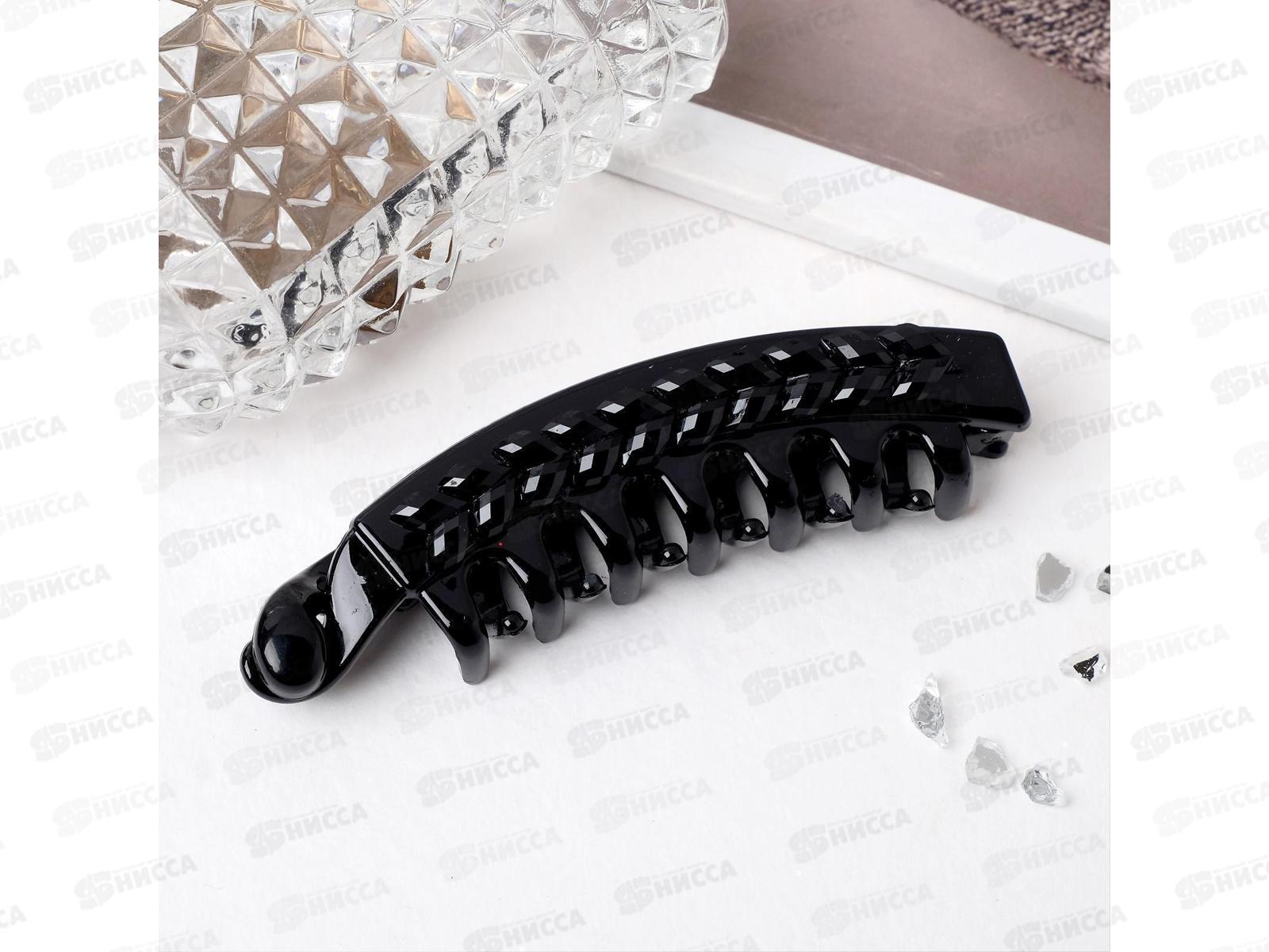 Банан для волос &quotБель&quot косичка 8см черный 5144474 *6