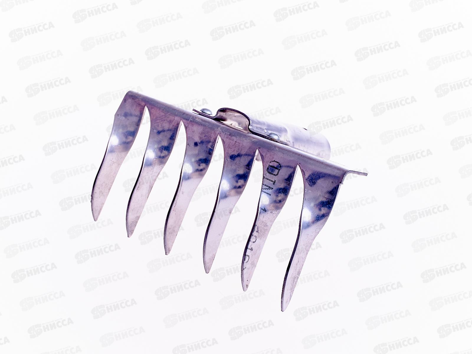 Грабли витые 6-и зубые нержавейка, без черенка