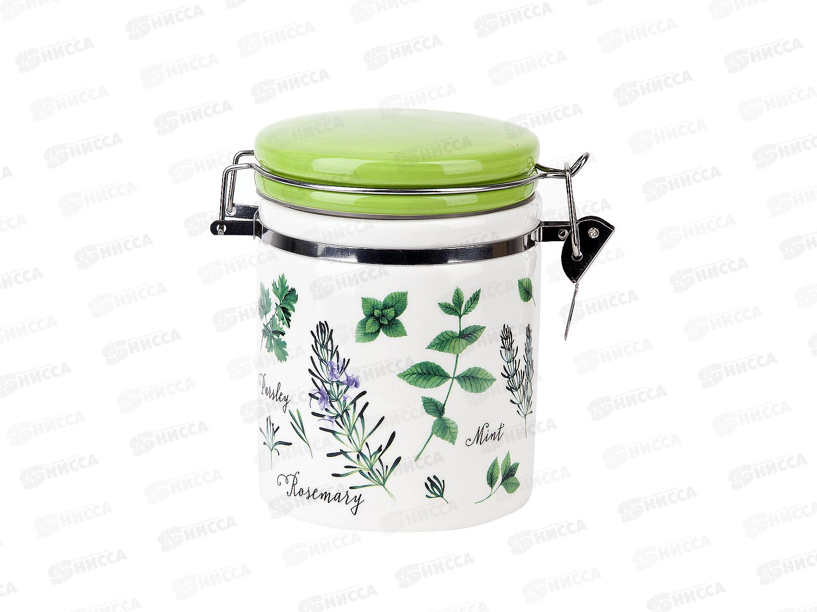 Банка для сыпучих продуктов Душисты травы 14*10*15 v=630мл (клипс) L2520944 *24