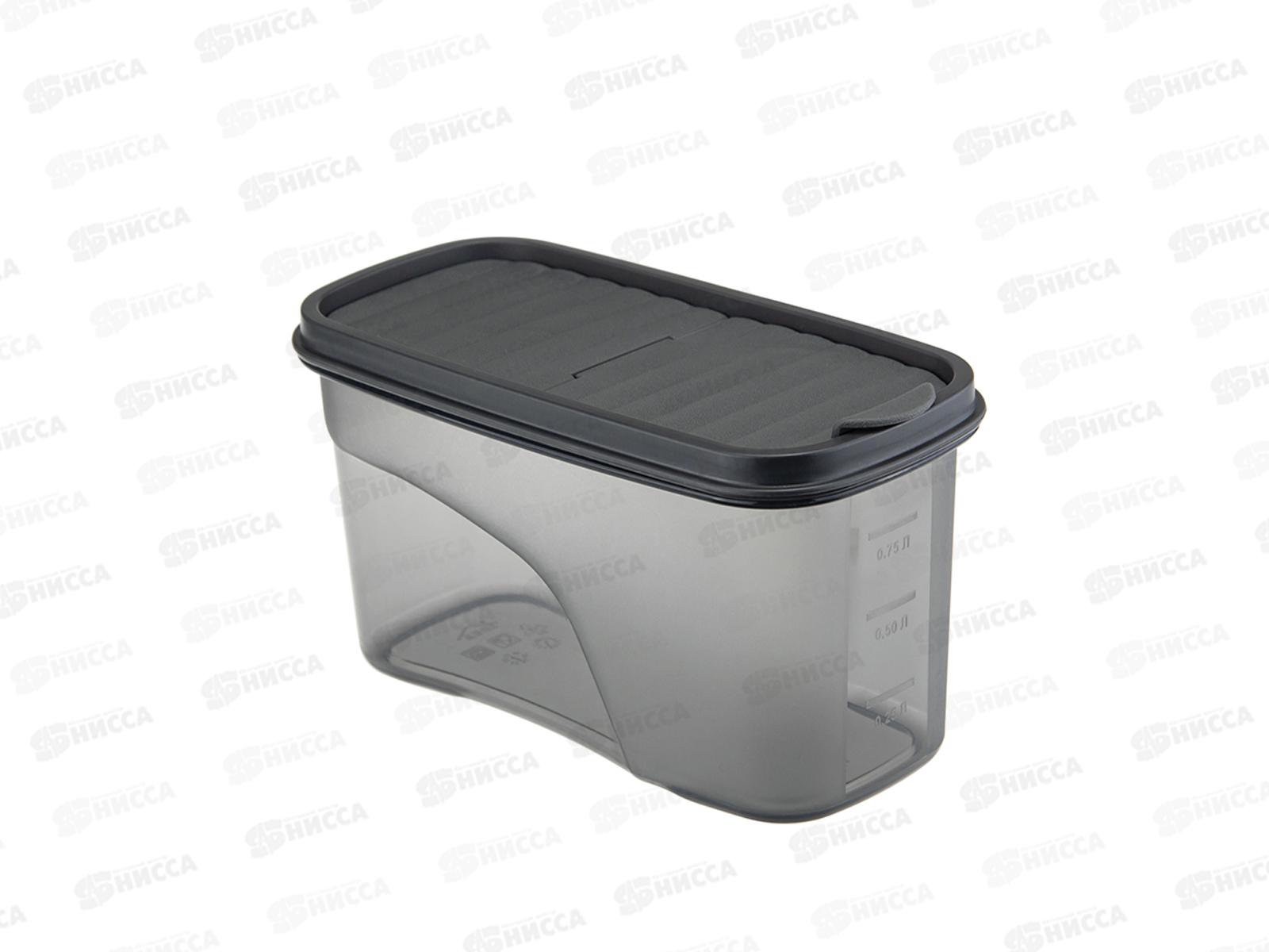 Емкость для продуктов  &quotБЕСТ&quot 1л Графитовый М1254 *12
