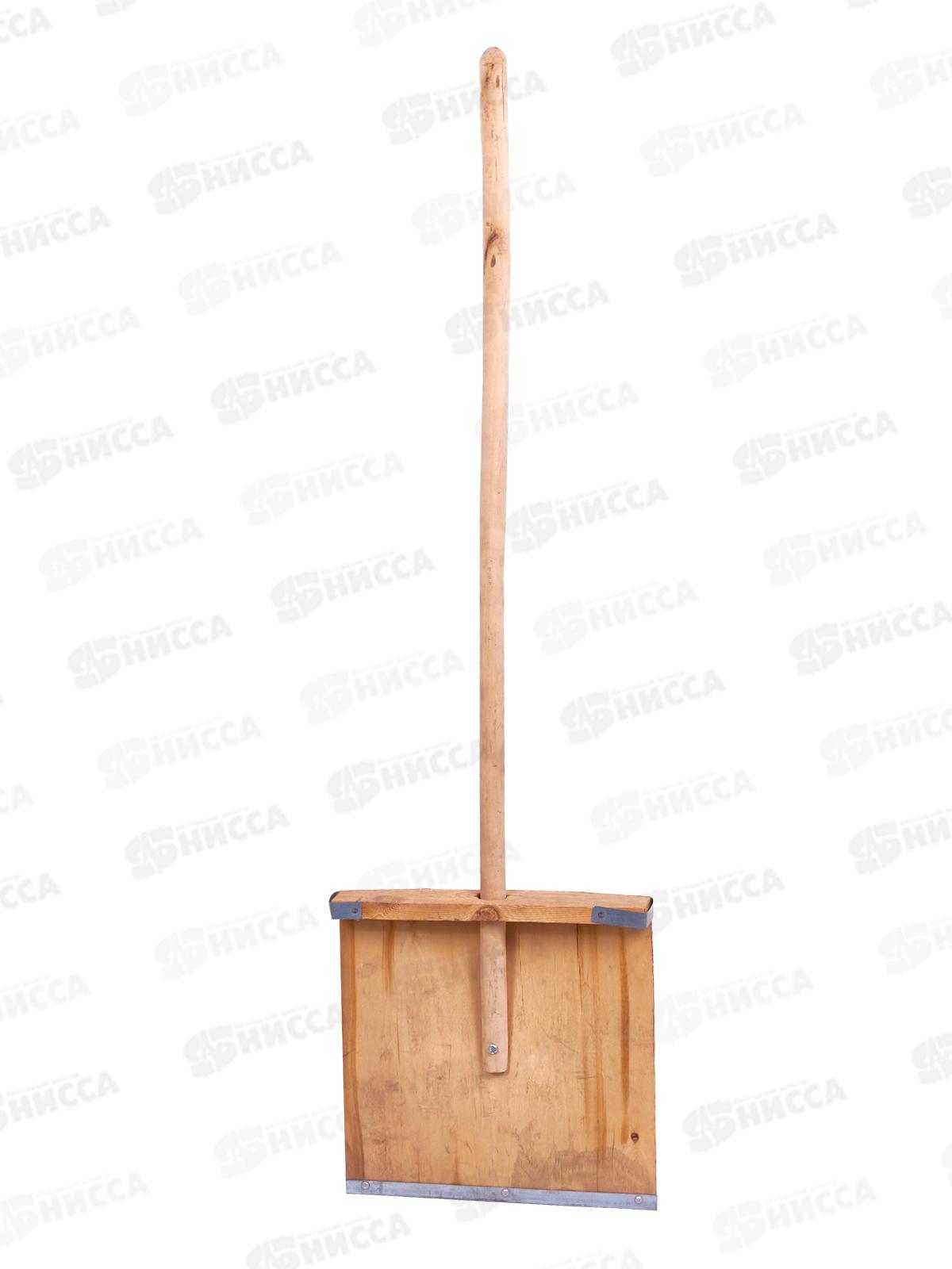 Лопата снеговая фанерная с черенком в ассорт (сучки, трещины)