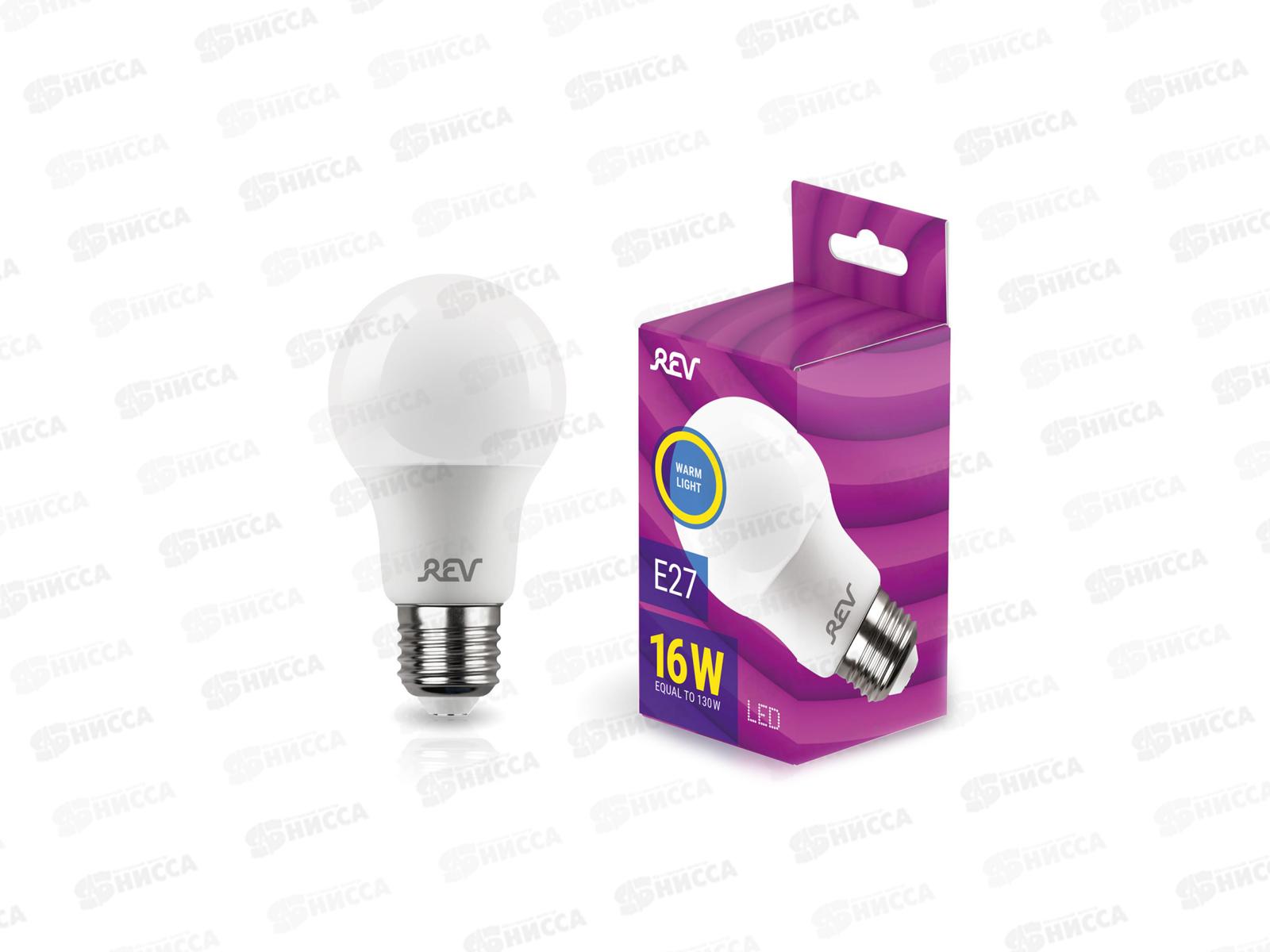 Лампа светодиодная REV A60 16Вт E27 2700К *10/100
