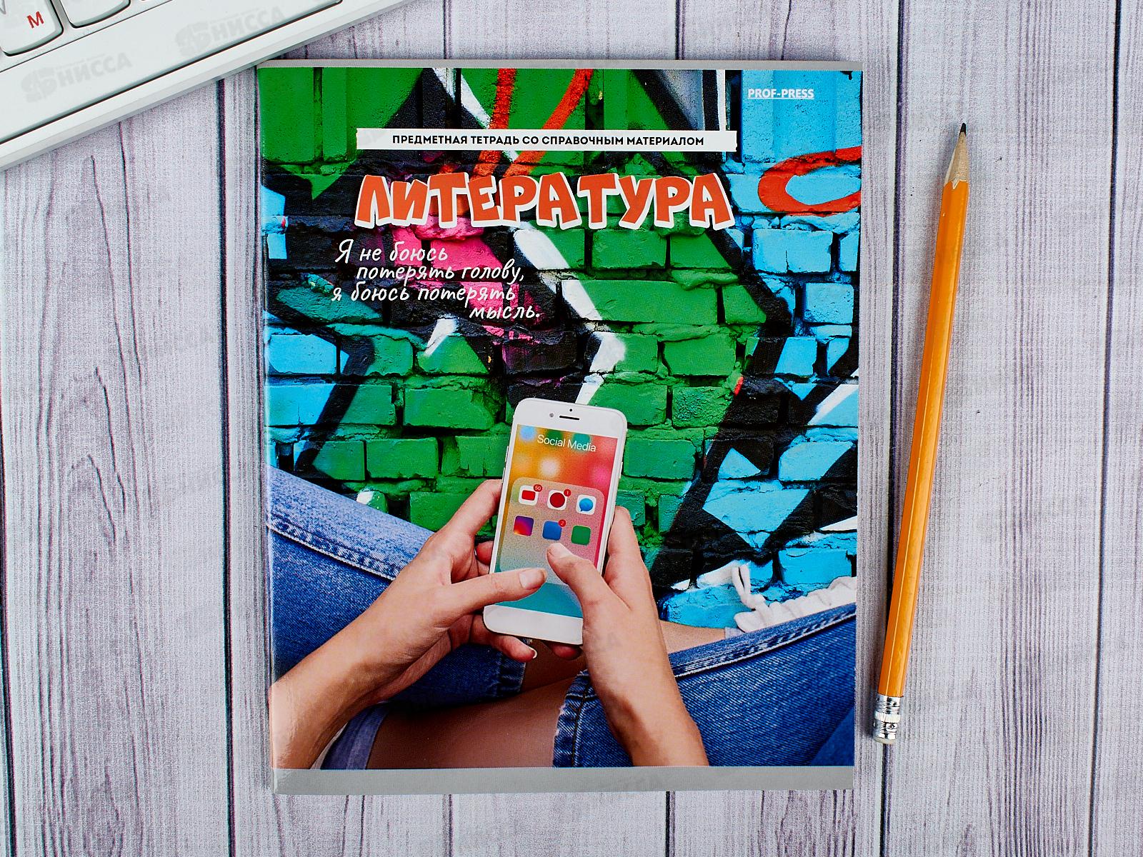 Тетрадь 48 листов линия ПП. Литература &quotДерзкая&quot, 48-9785 *10/80