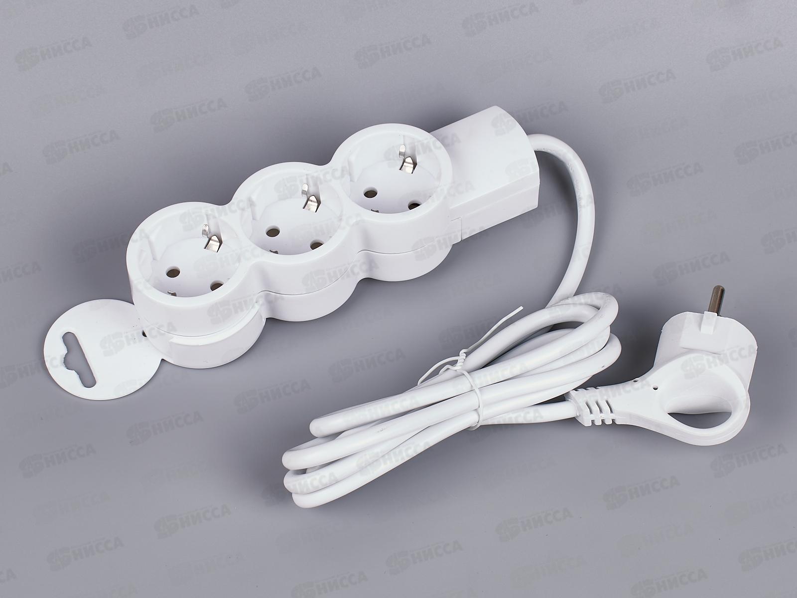 Удлинитель REV  1.5м  3гнезда, с заземлением, 32004 *50