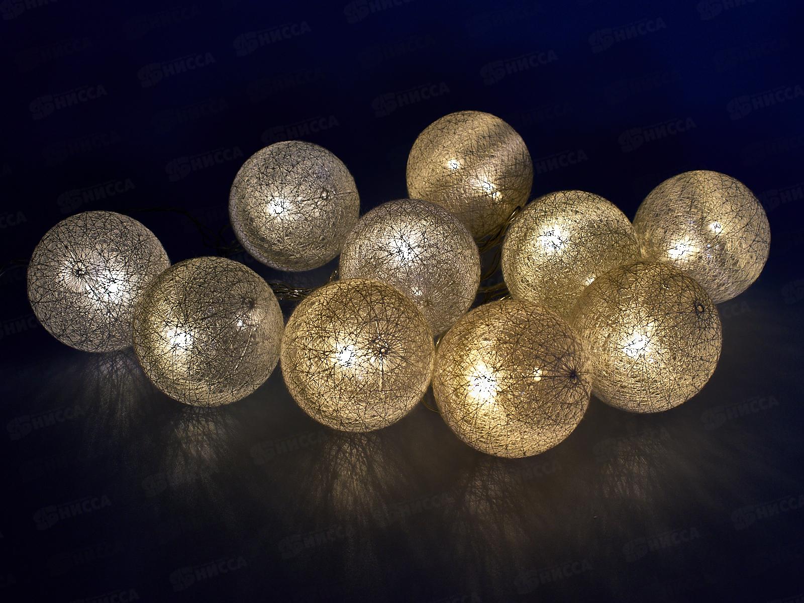 Гирлянда 2,5м,10 диодов, прозрачный провод, AL-8600 *50