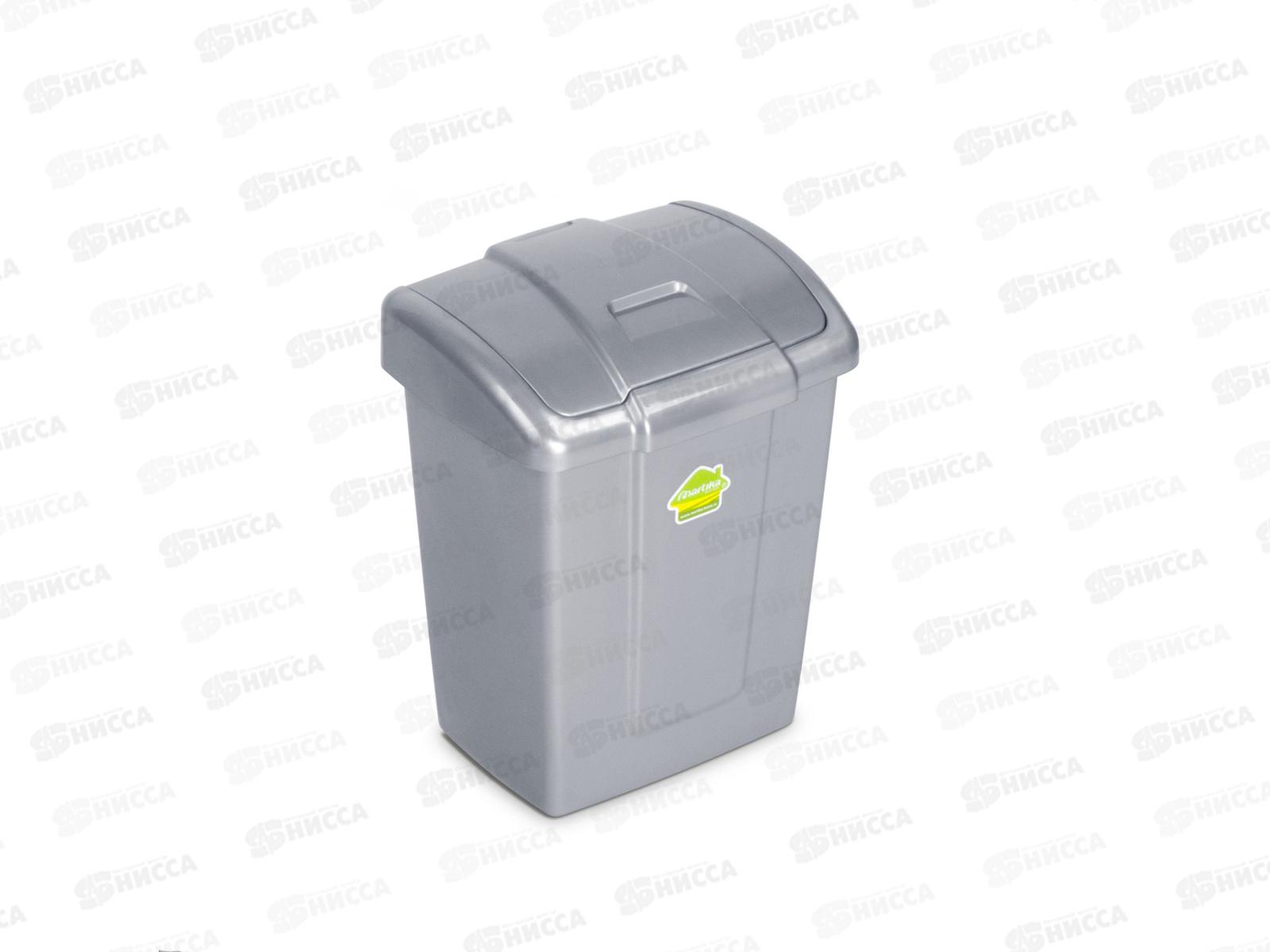 Контейнер для мусора "Форте" 6л С339 Серебристый *12
