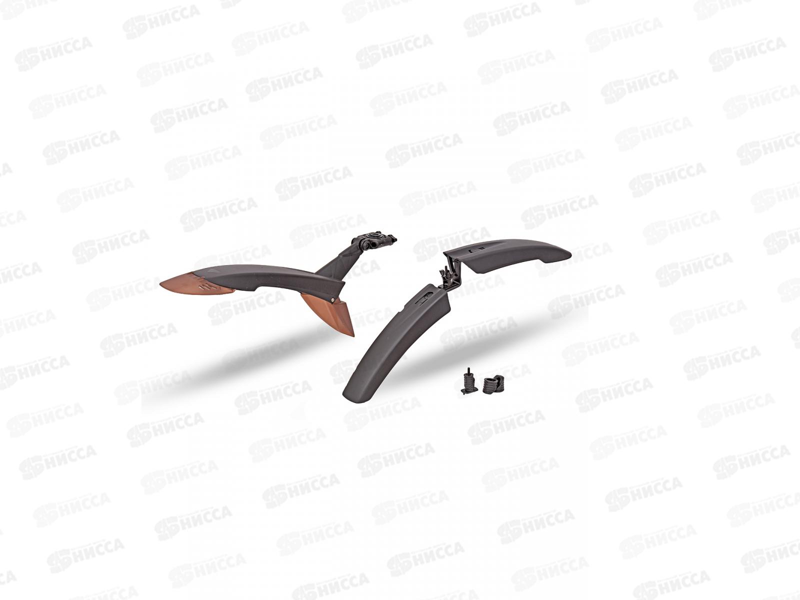 Крылья велосипедные 24&quot-29&quot пластиковые комплект KR065 RUSH HOUR, 283627 гб