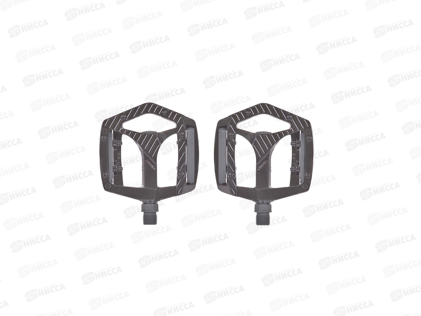 Педали велосипедные МТВ алюминий 105*98мм резьба 9/16" RUSH HOUR, 153560