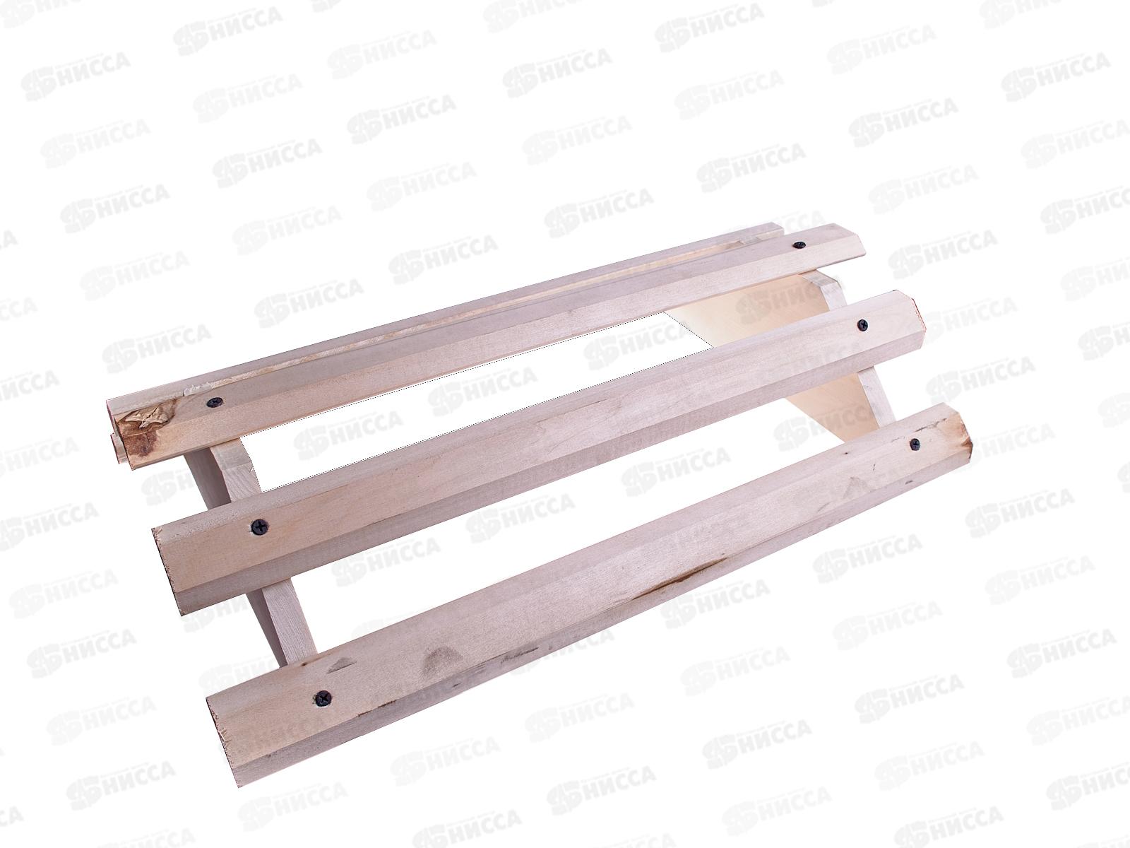 Полка угловая, 2 яруса, 30*30*50см, Банная линия 12-523 *1