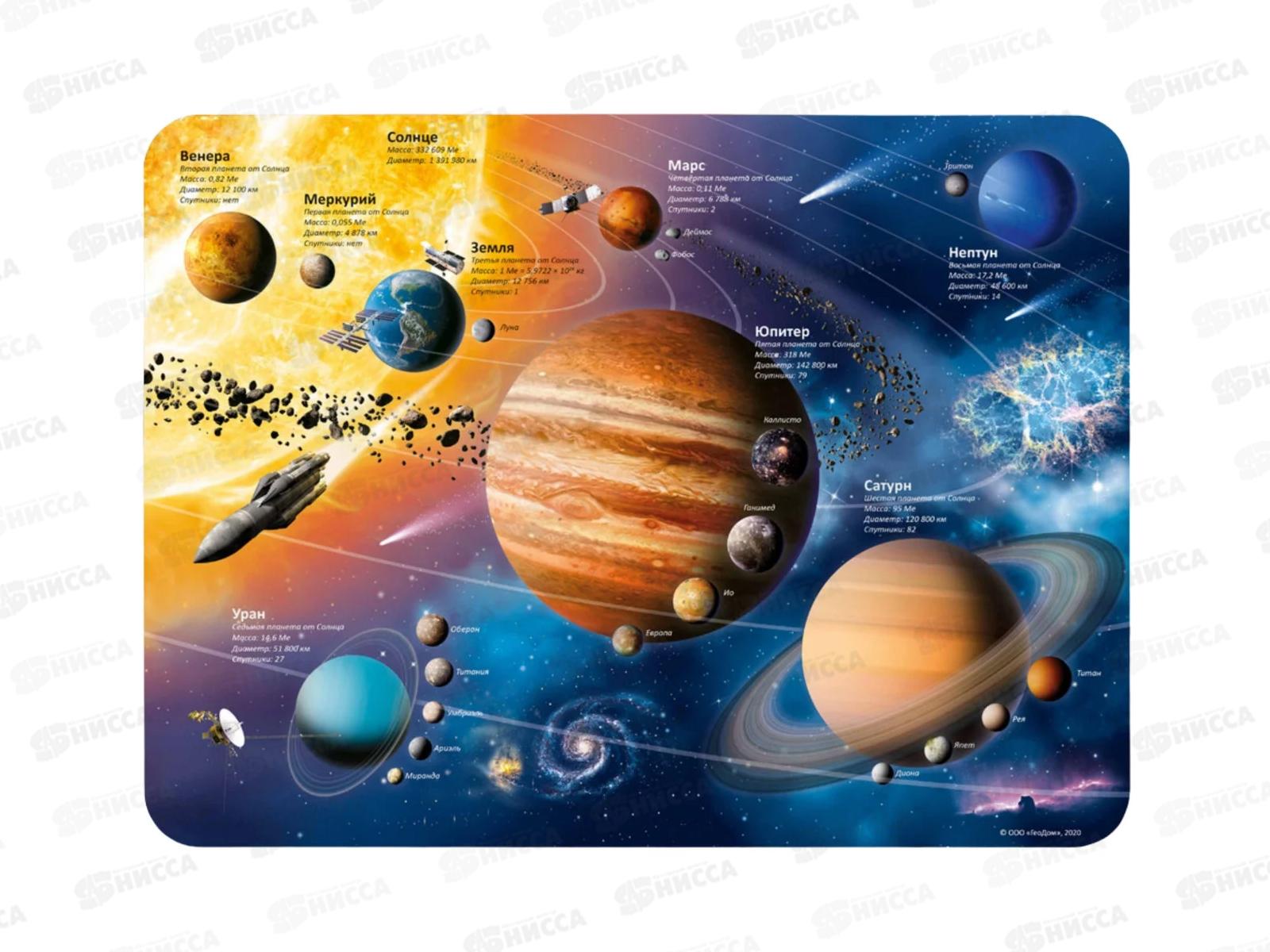 Покрытие настольное для лепки. Тайны космоса. 43х32см, 57826 (ГеоДом)