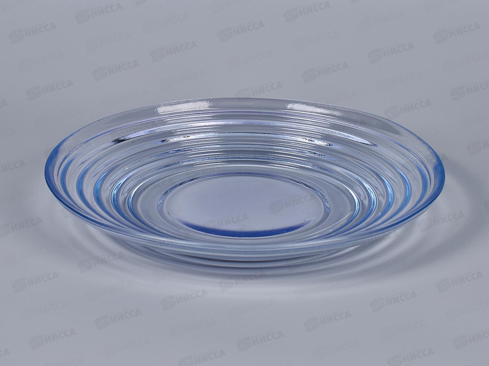 Тарелка 83-100-ф200 "Арго" прозрачная, лаванда 4840162017