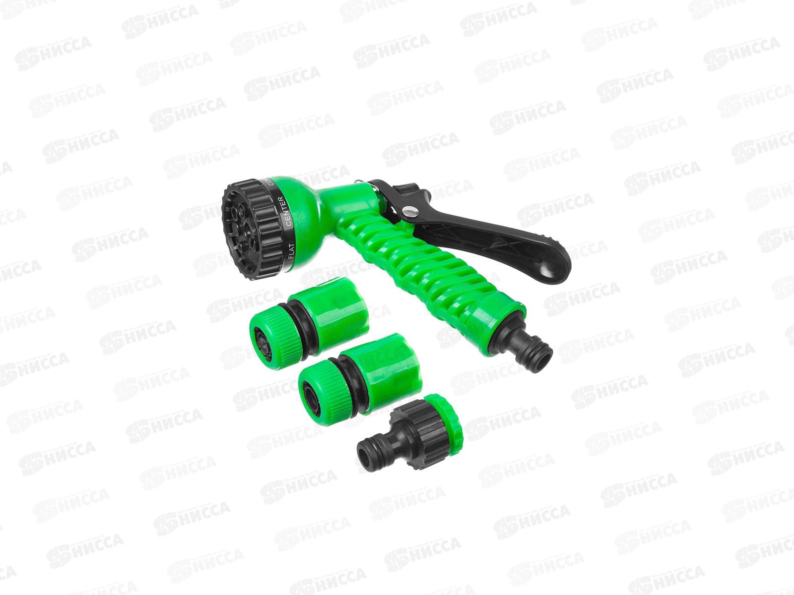 Набор поливочный Росток НП-12 : пистолет с 7 реж., соед. 1/2&quot, 427368 *24