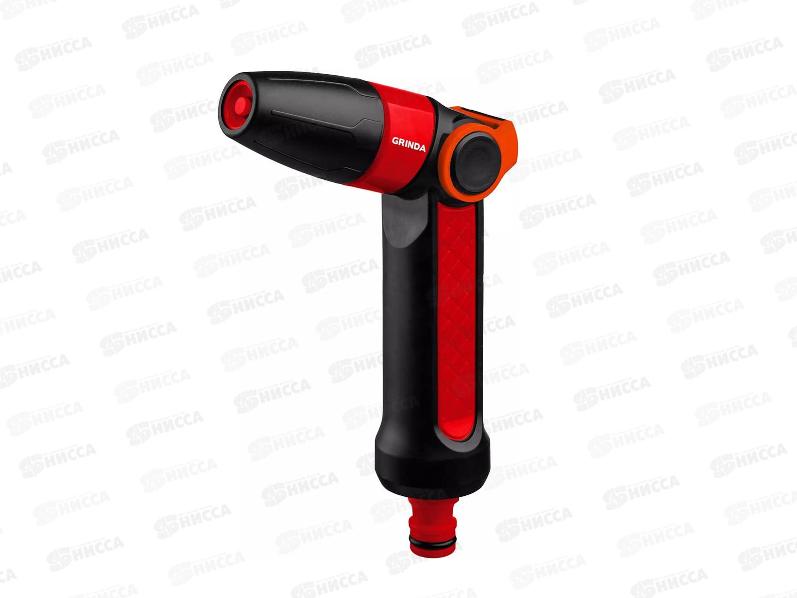 Пистолет поливочный GRINDA N-R, с регулятором напора, 8-427189