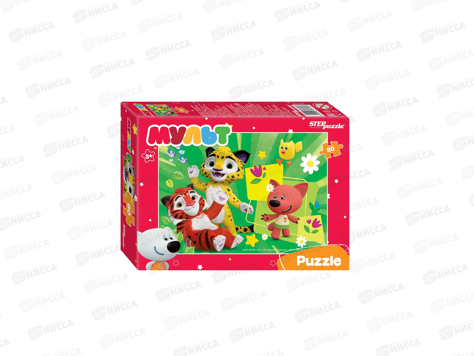 ПАЗЛЫ 80 элементов 77177 Мульт. Ми-ми-мишки. Сказочный патруль и др.  *16