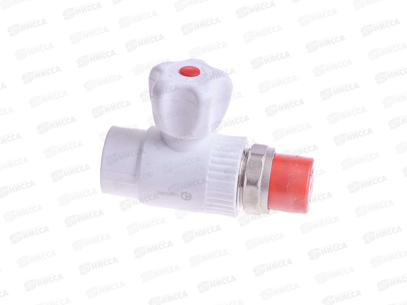 Кран шаровый PP-R для радиатора прямой DN25*3/4&quot, Aqualink, 03834 *5/45