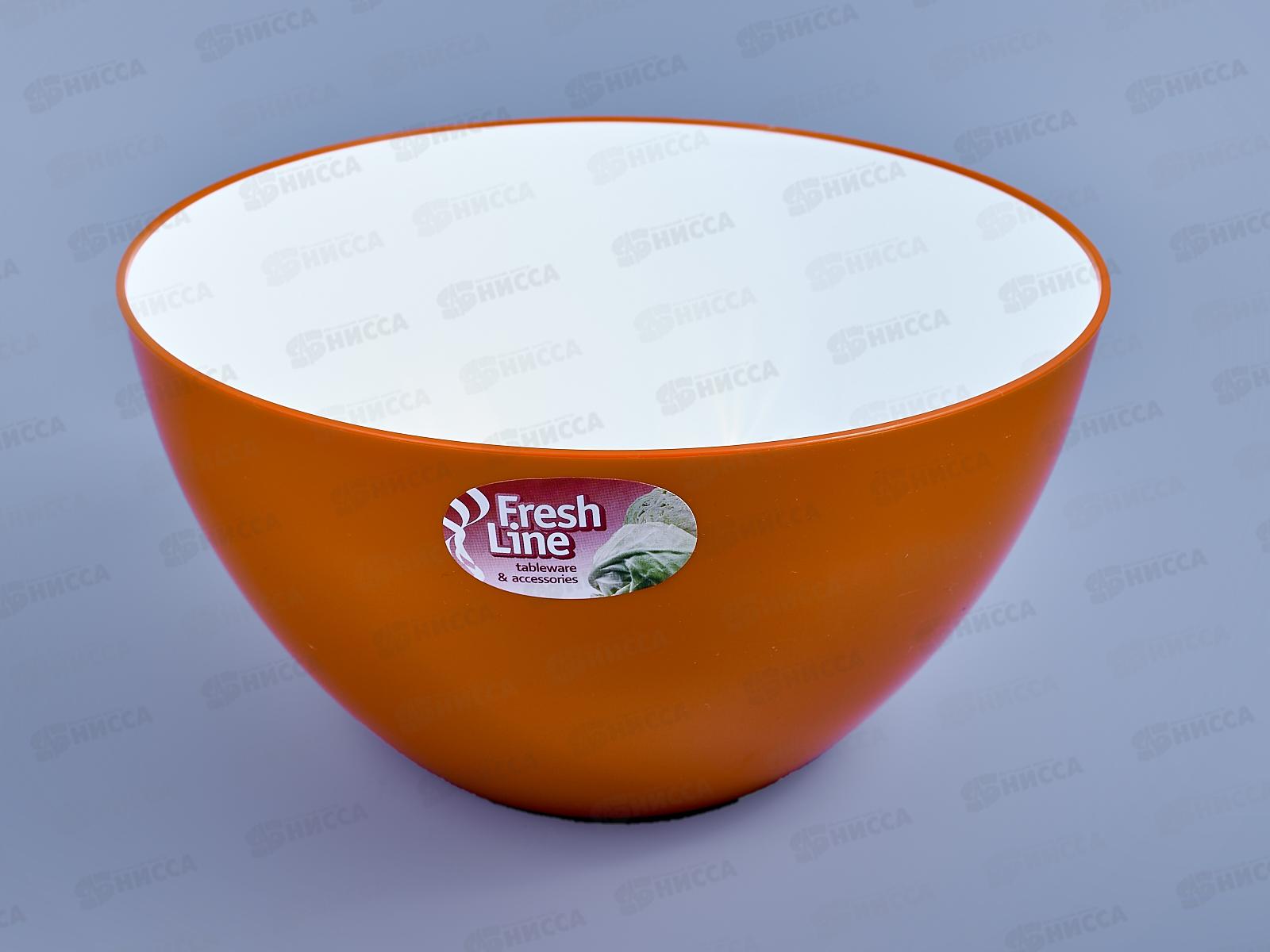 Миска 3л &quotFresh Line&quot бело-оранжевая М703БО *22