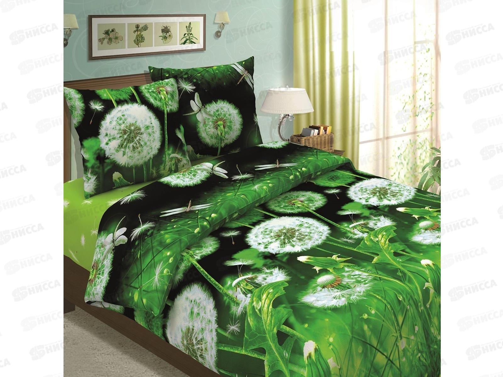 Комплект постельного белья 1.5 спальный 215*150 бязь набивная, плотность 125 Одуванчики