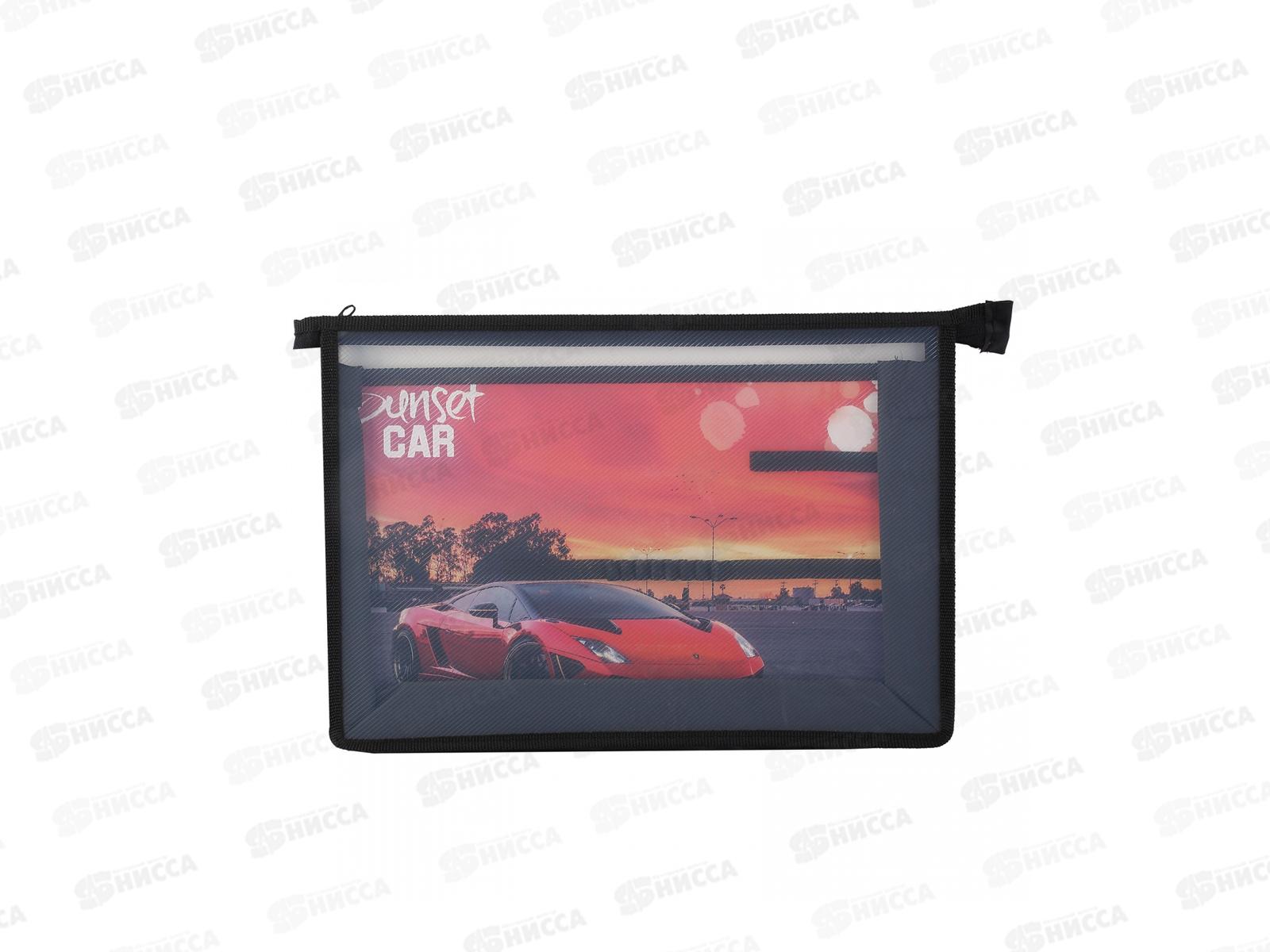 Папка д/труда ПЧЕЛКА А4 молн.верх.диз. Городские гонки 2022, ПТР-2 *40