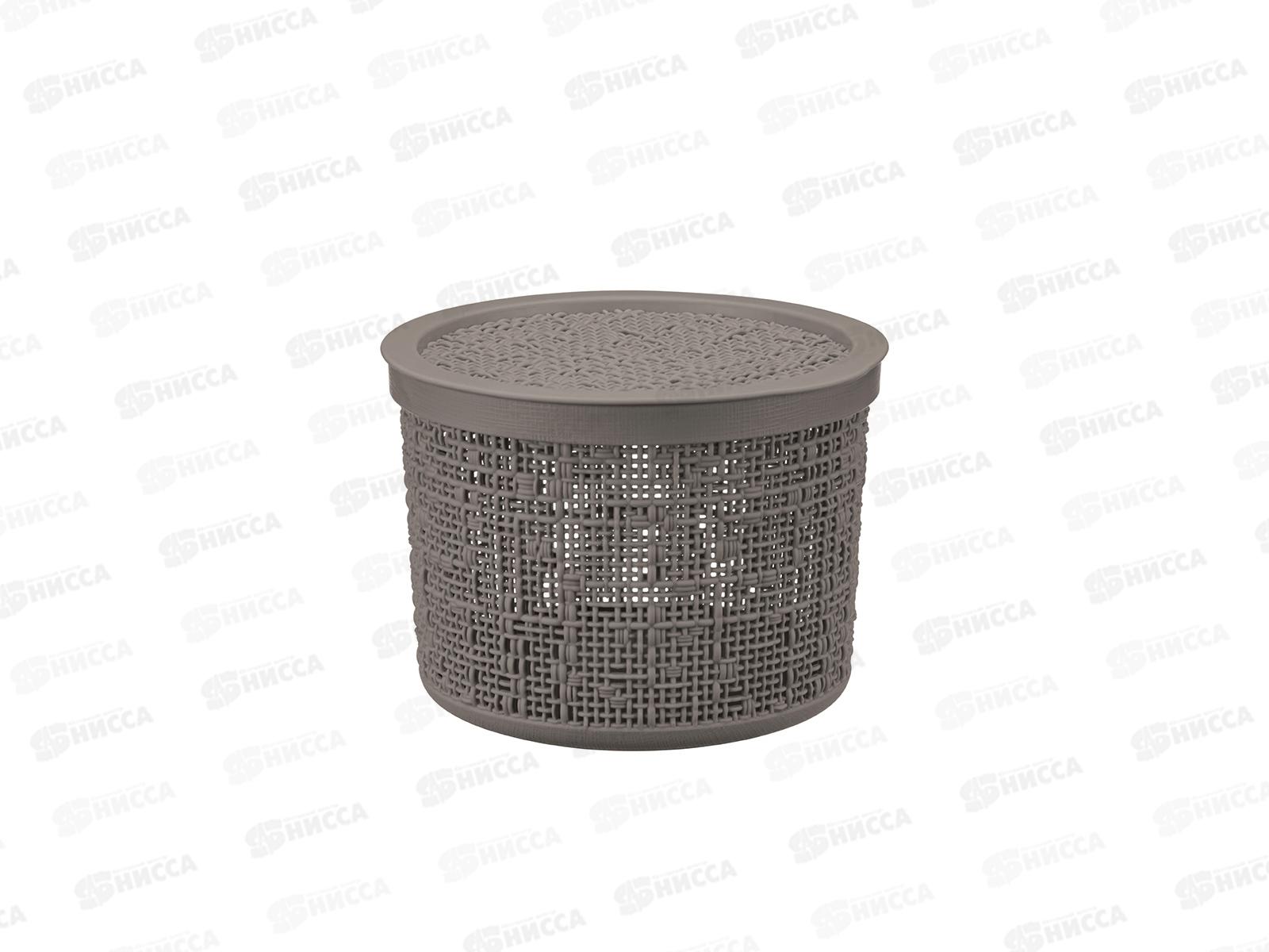 Коробка 2л БЯЗЬ с крышкой  Французский серый М2328 *14