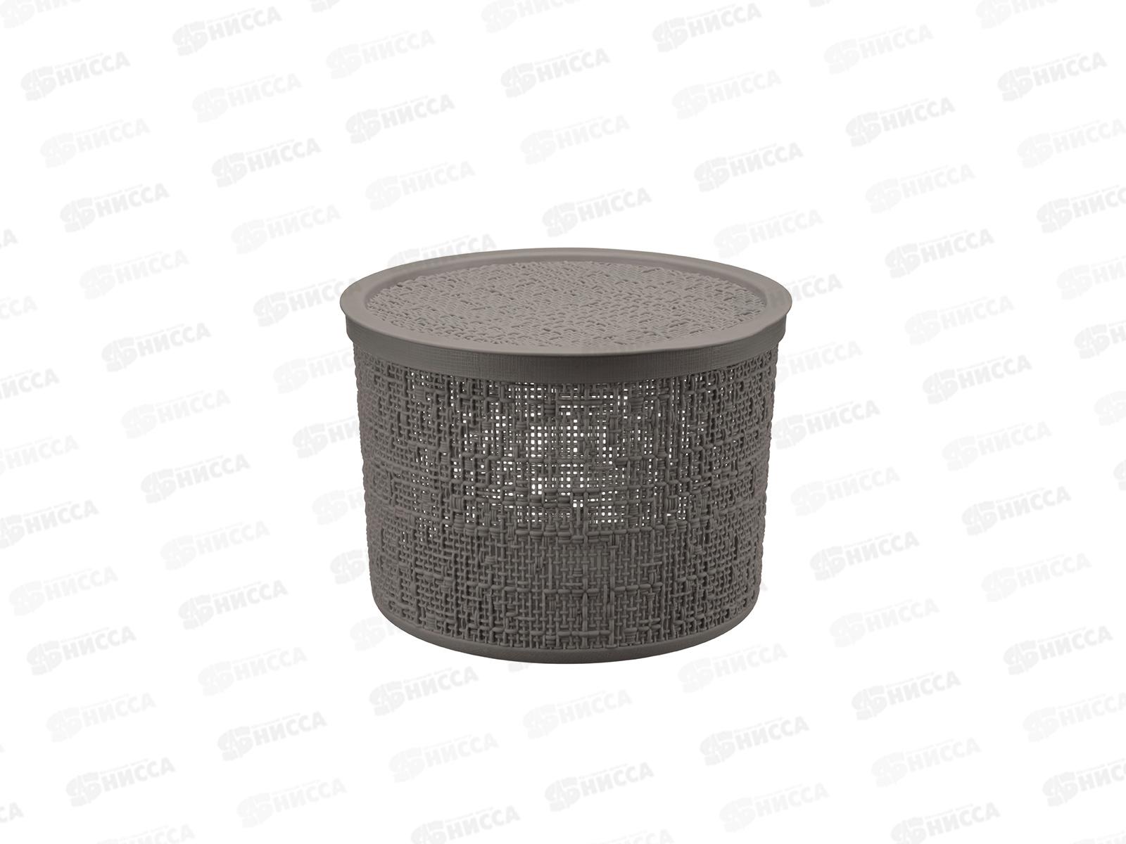 Коробка 4,5л БЯЗЬ с крышкой  Французский серый М2329 *8