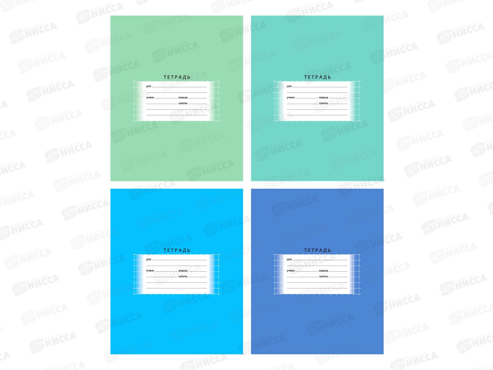 Тетрадь 18 листов клетка. BG Школьная,эконом, ассортимент 7336*12/144