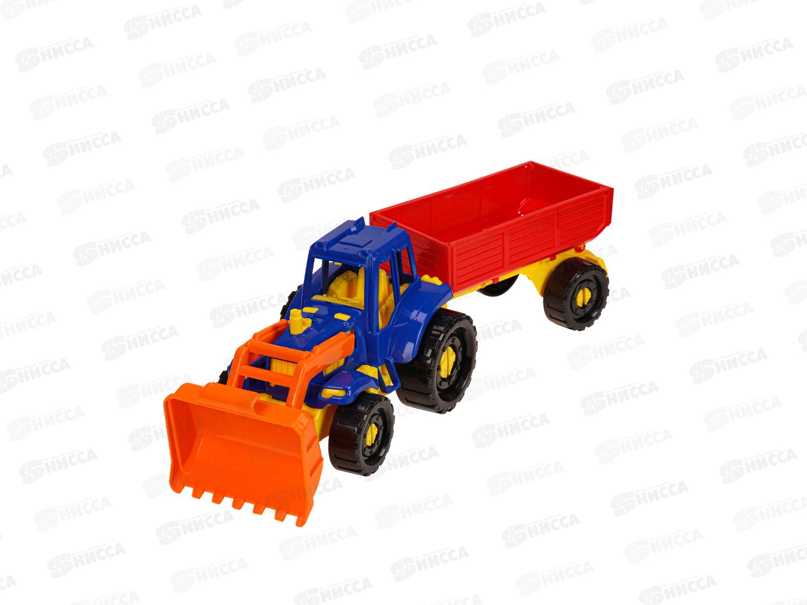 Трактор &quotИван&quot Бульдозер с бортовым прицепом Классический, И-2394  *12