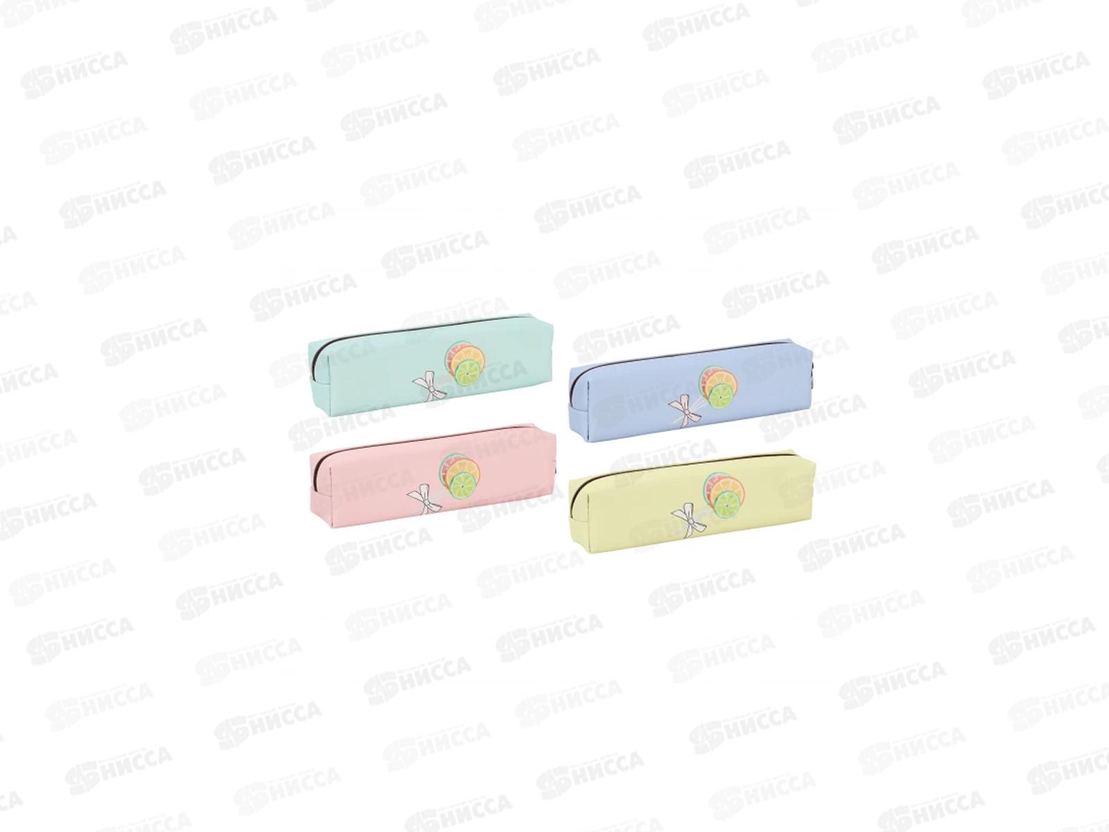 Пенал-косметичка КОКОС &quotCandy&quot, ПВХ, 20*6*4см, прямоуг., асс. 216032