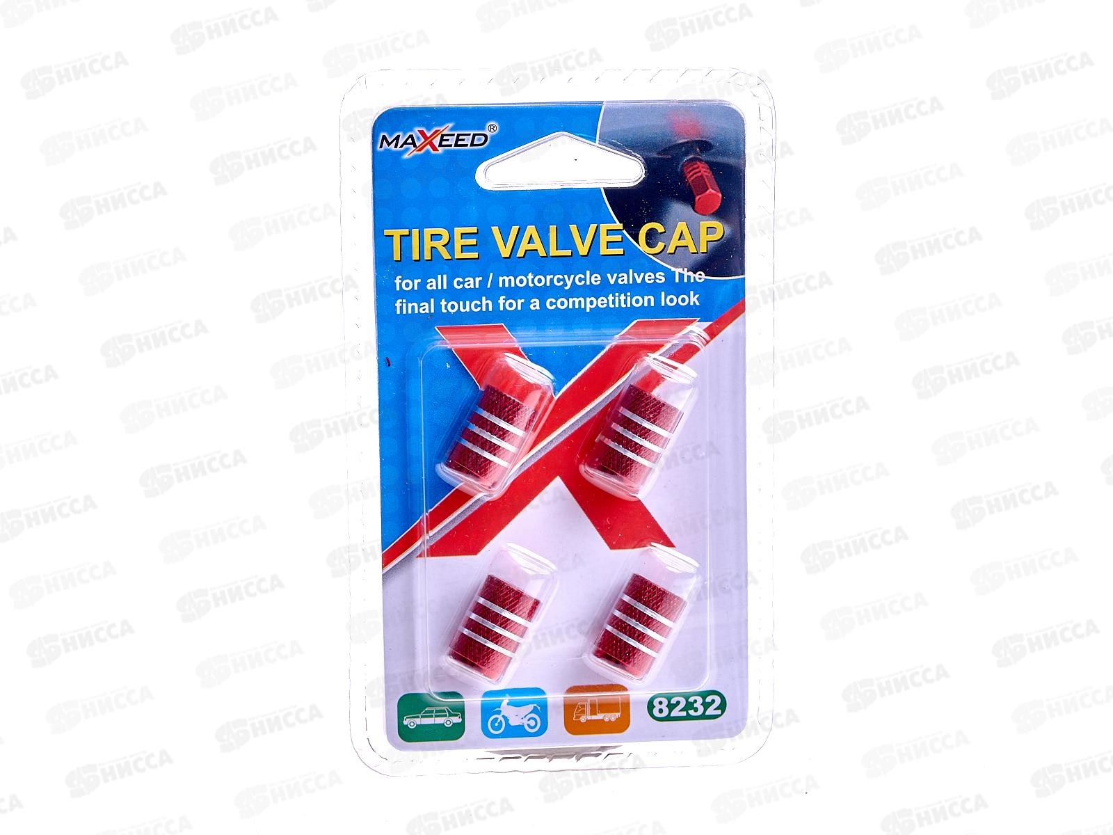 Колпачок на колесо 4шт красный  (059577)  Ж