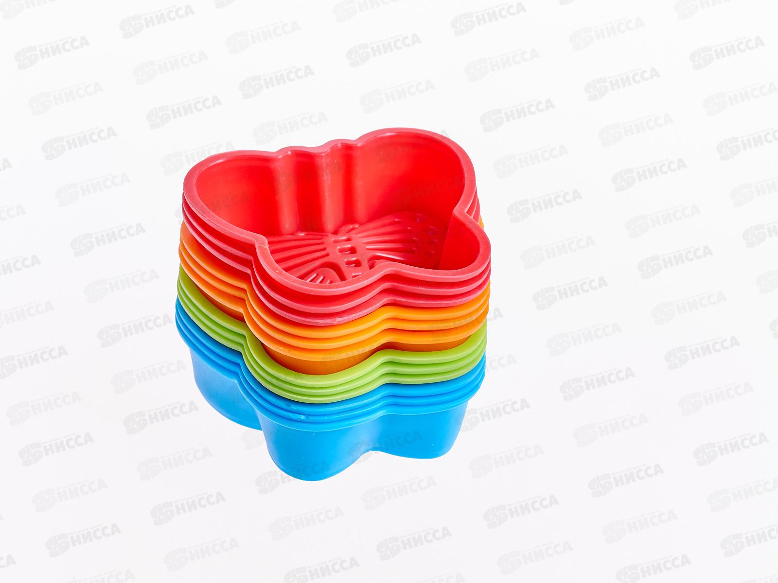 Форма  для выпечки 12шт силиконовая  бабочки G999 (027422}  Ж