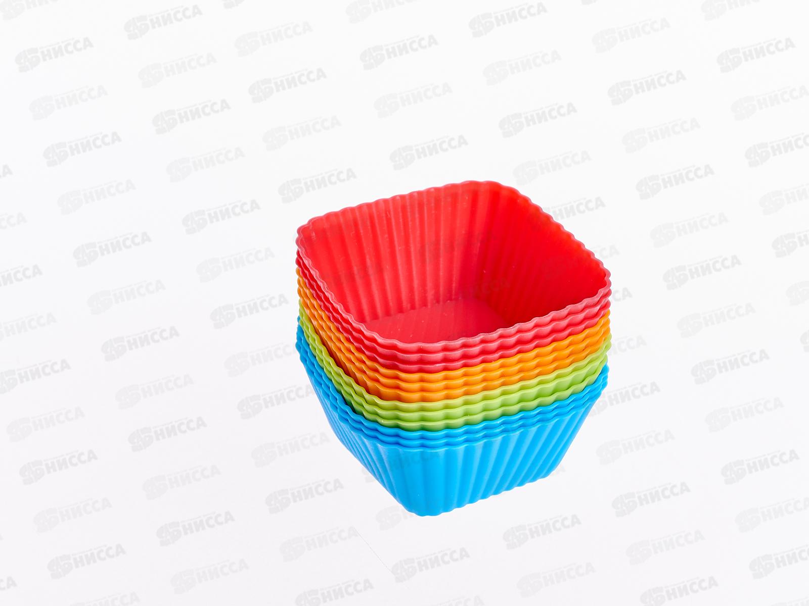 Форма  для выпечки 12шт силиконовая квадратная G987 (027431}  Ж