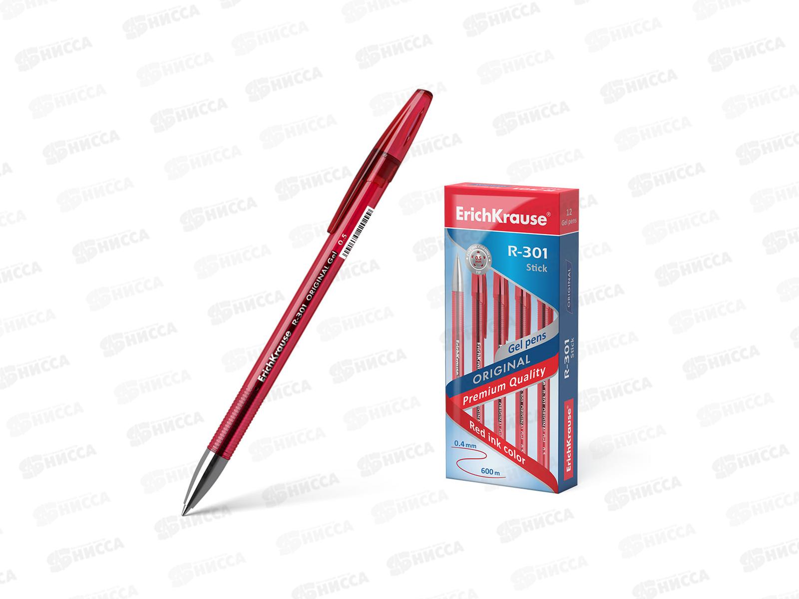 Ручка гелевая  EK42722 Gel Stick красный *12