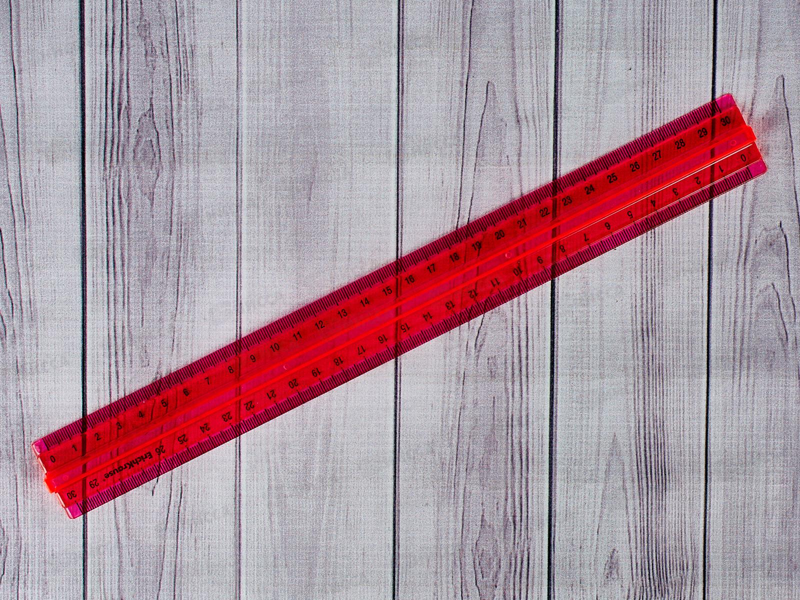 Линейка 30см EK Neon 4цв, асс. 55524*20